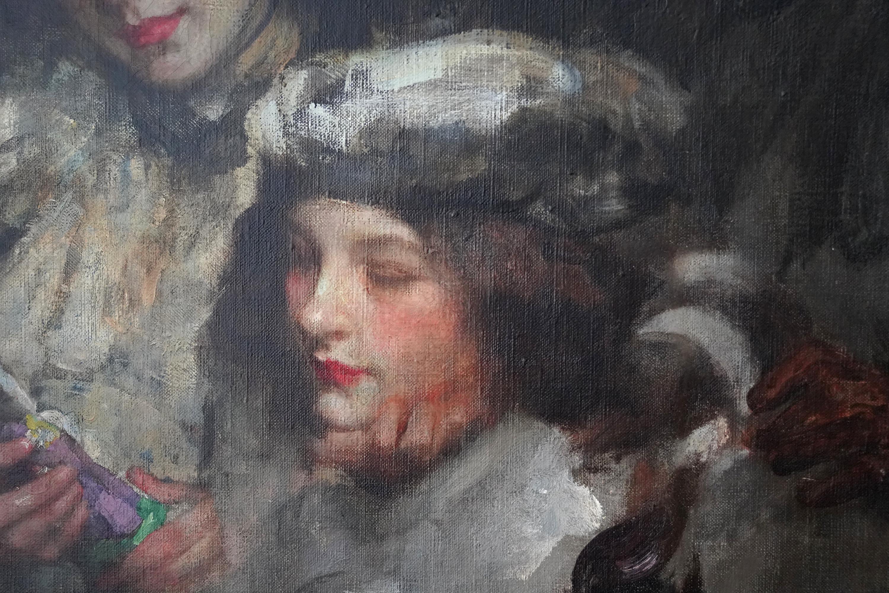 Portrait de famille de l'artiste - Peinture à l'huile impressionniste britannique américaine en vente 5