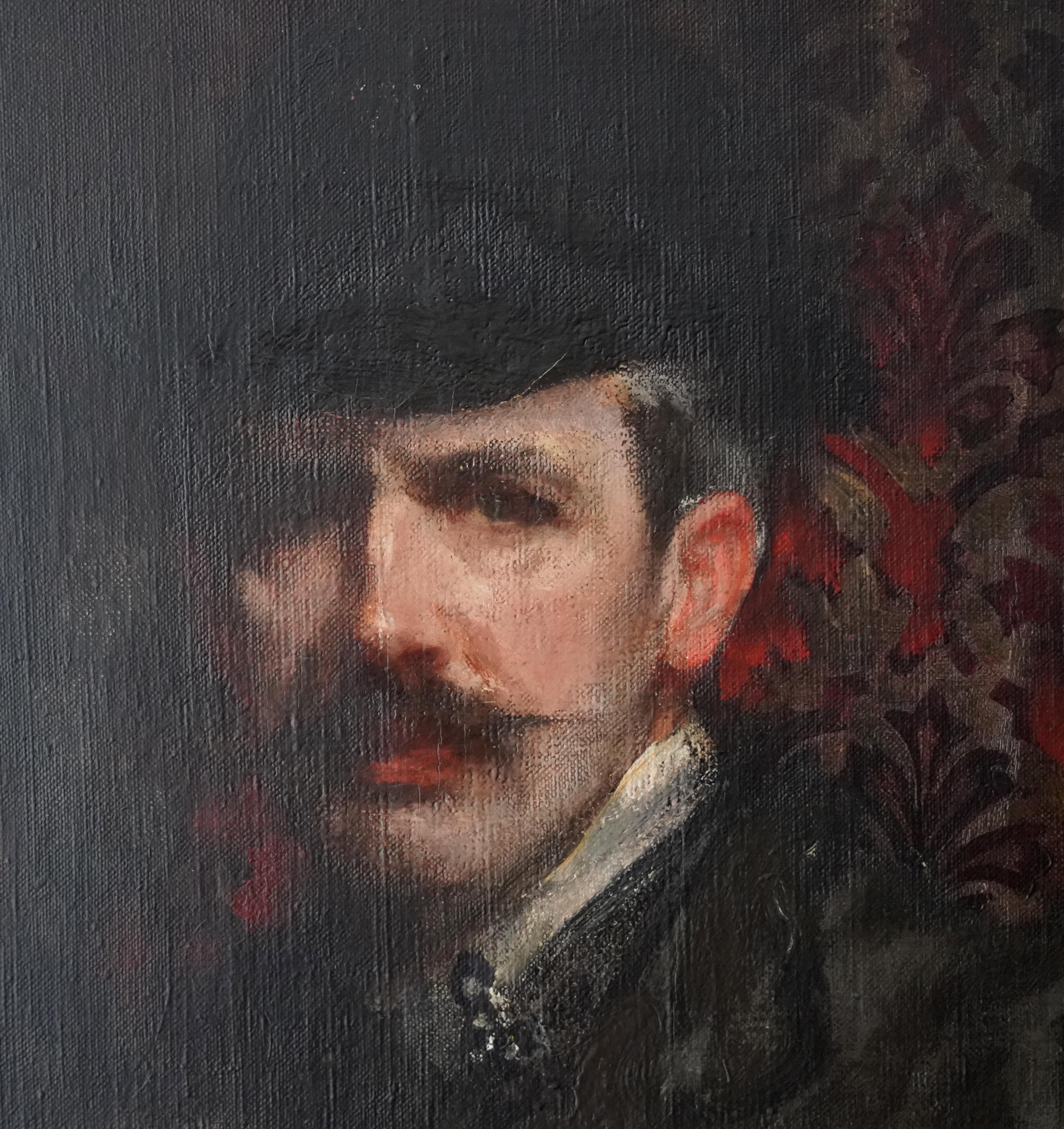 Portrait de famille de l'artiste - Peinture à l'huile impressionniste britannique américaine en vente 4