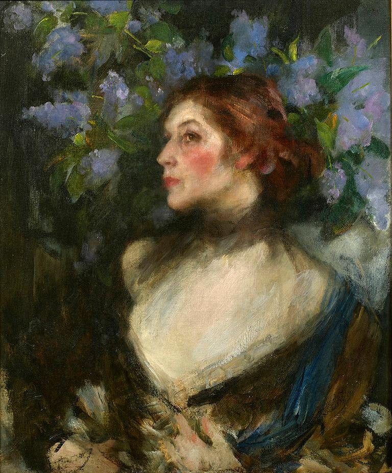 James Jebusa Shannon Figurative Painting - Florence Shannon 