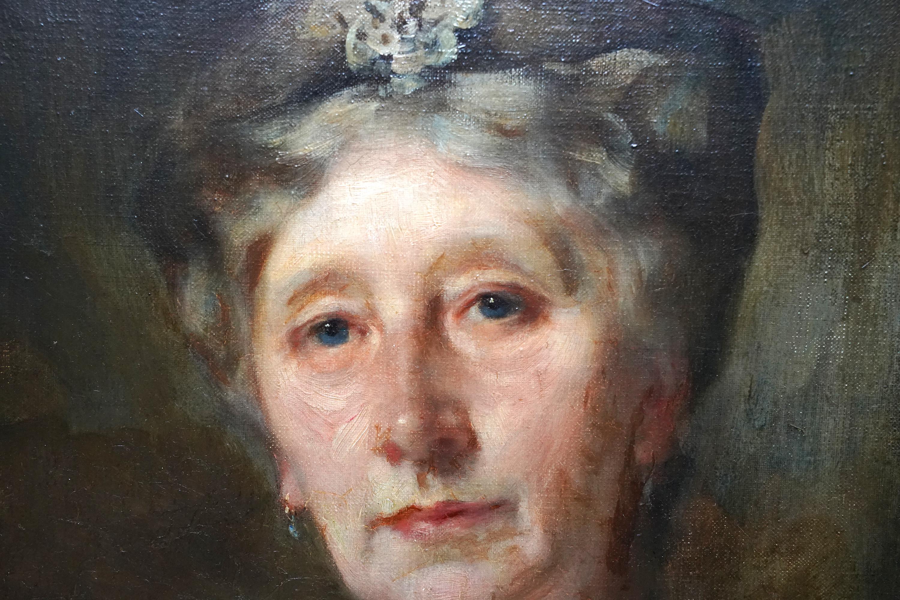 Porträt von Lady Ruthven – Edwardian Society, British American Art, Ölgemälde im Angebot 3