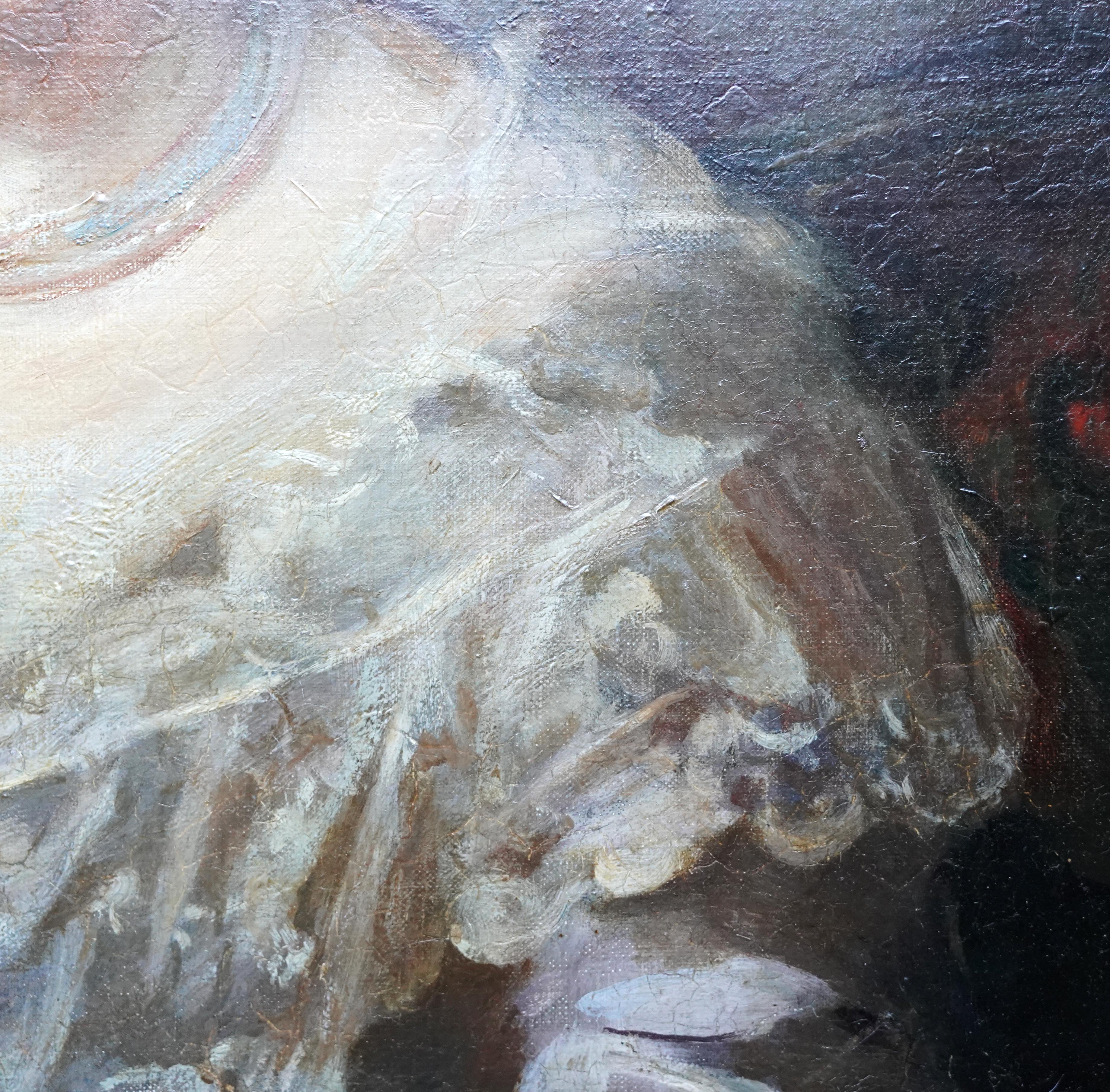 Porträt von Lady Ruthven – Edwardian Society, British American Art, Ölgemälde im Angebot 5