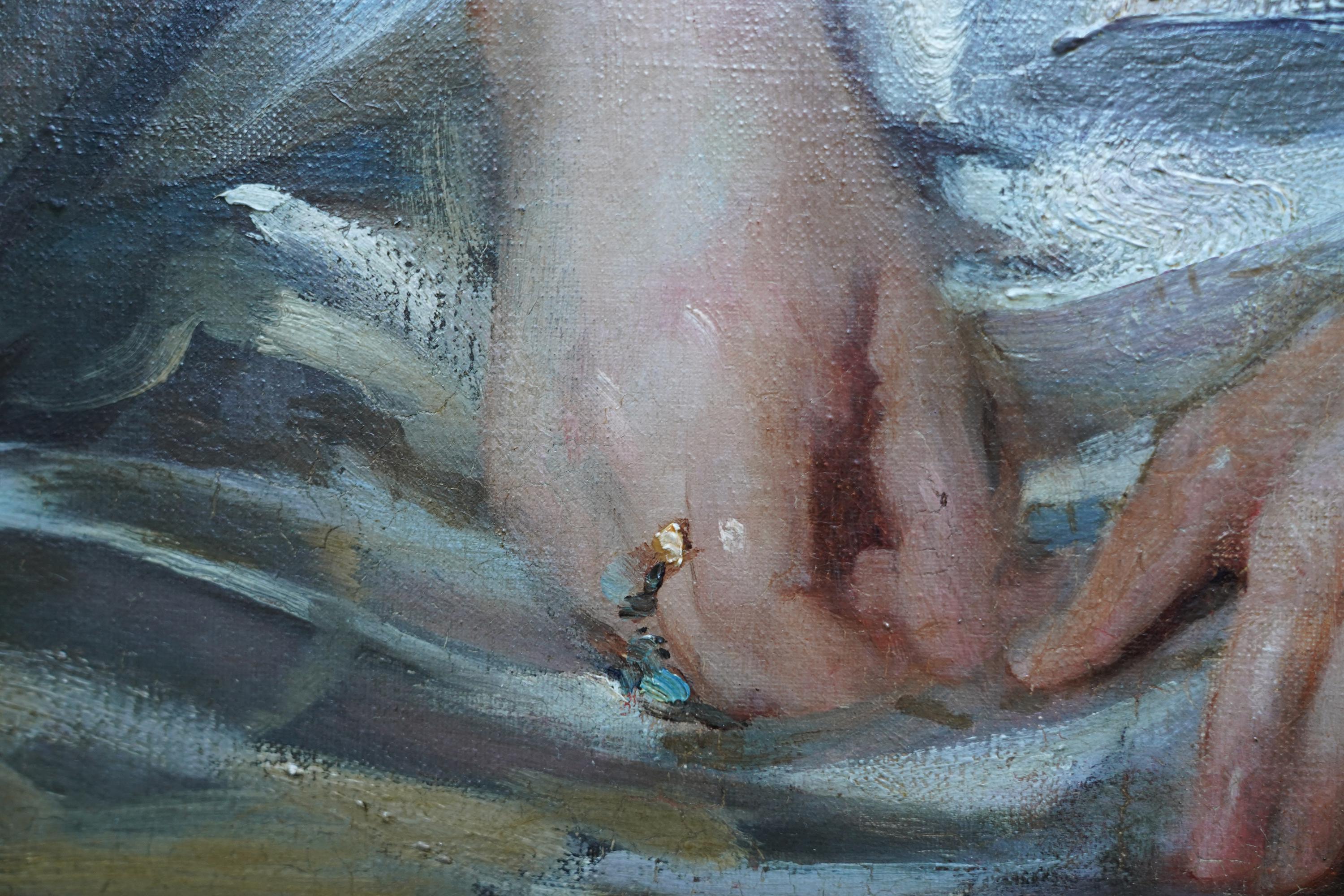 Porträt von Lady Ruthven – Edwardian Society, British American Art, Ölgemälde im Angebot 8