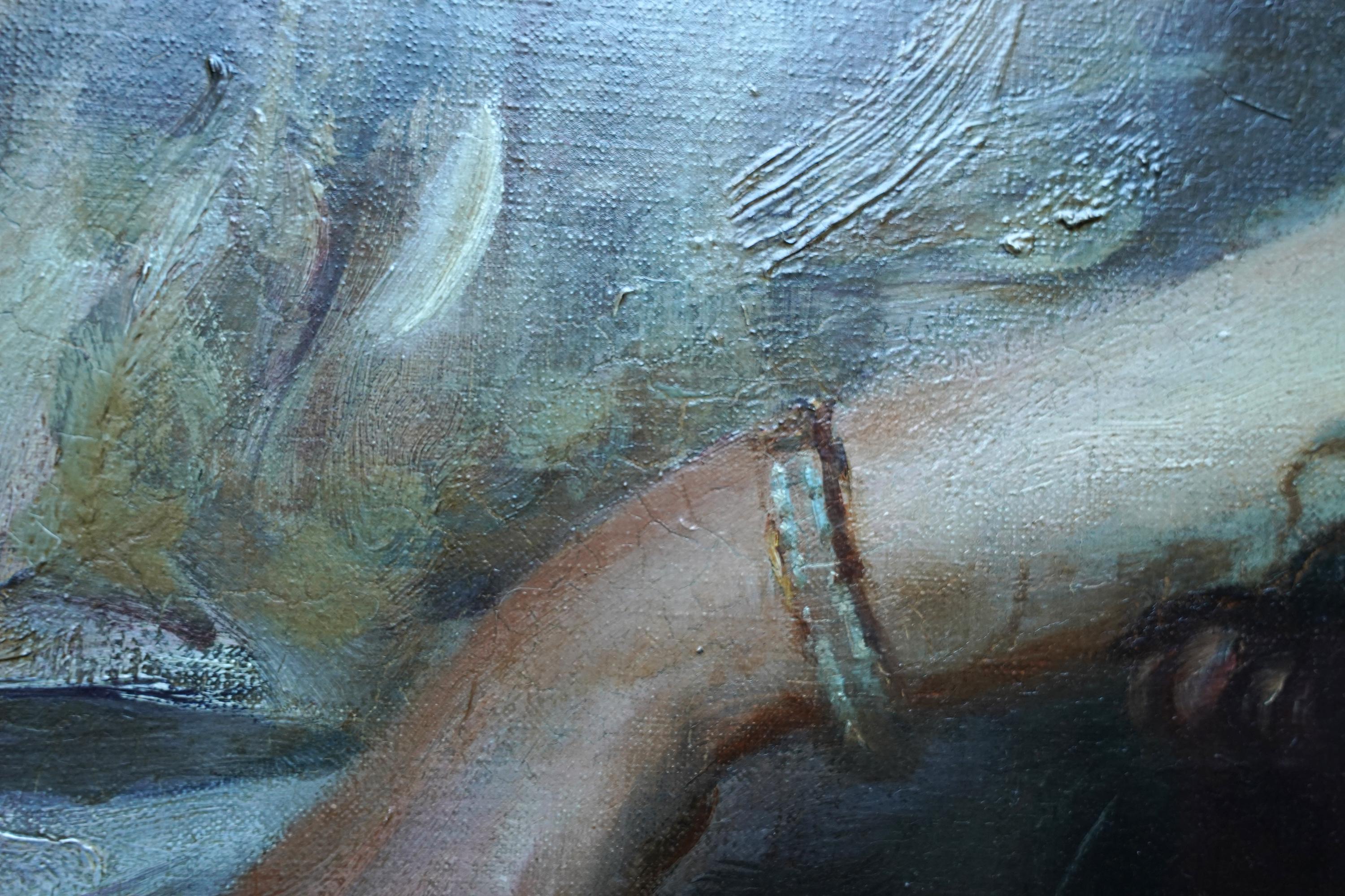 Porträt von Lady Ruthven – Edwardian Society, British American Art, Ölgemälde im Angebot 9