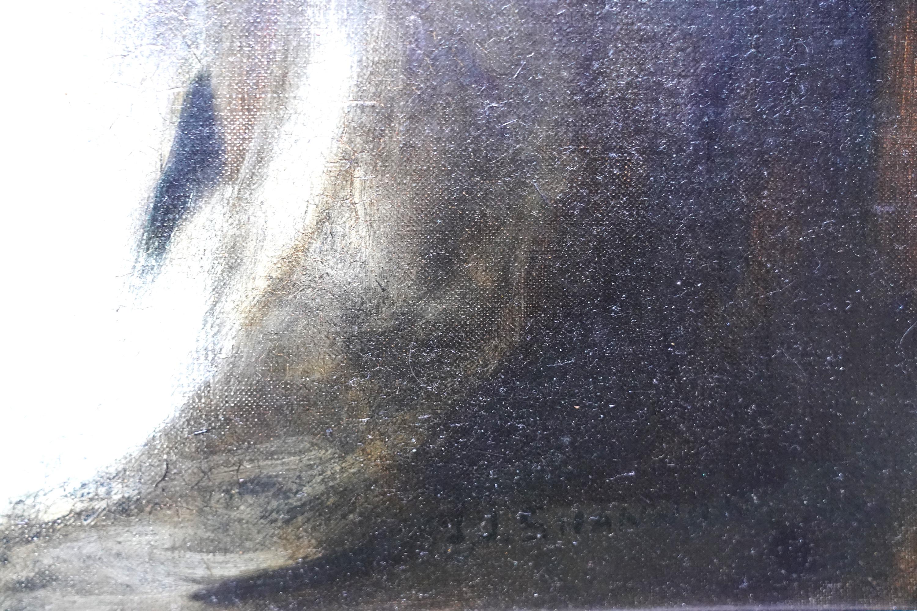 Porträt von Lady Ruthven – Edwardian Society, British American Art, Ölgemälde im Angebot 12