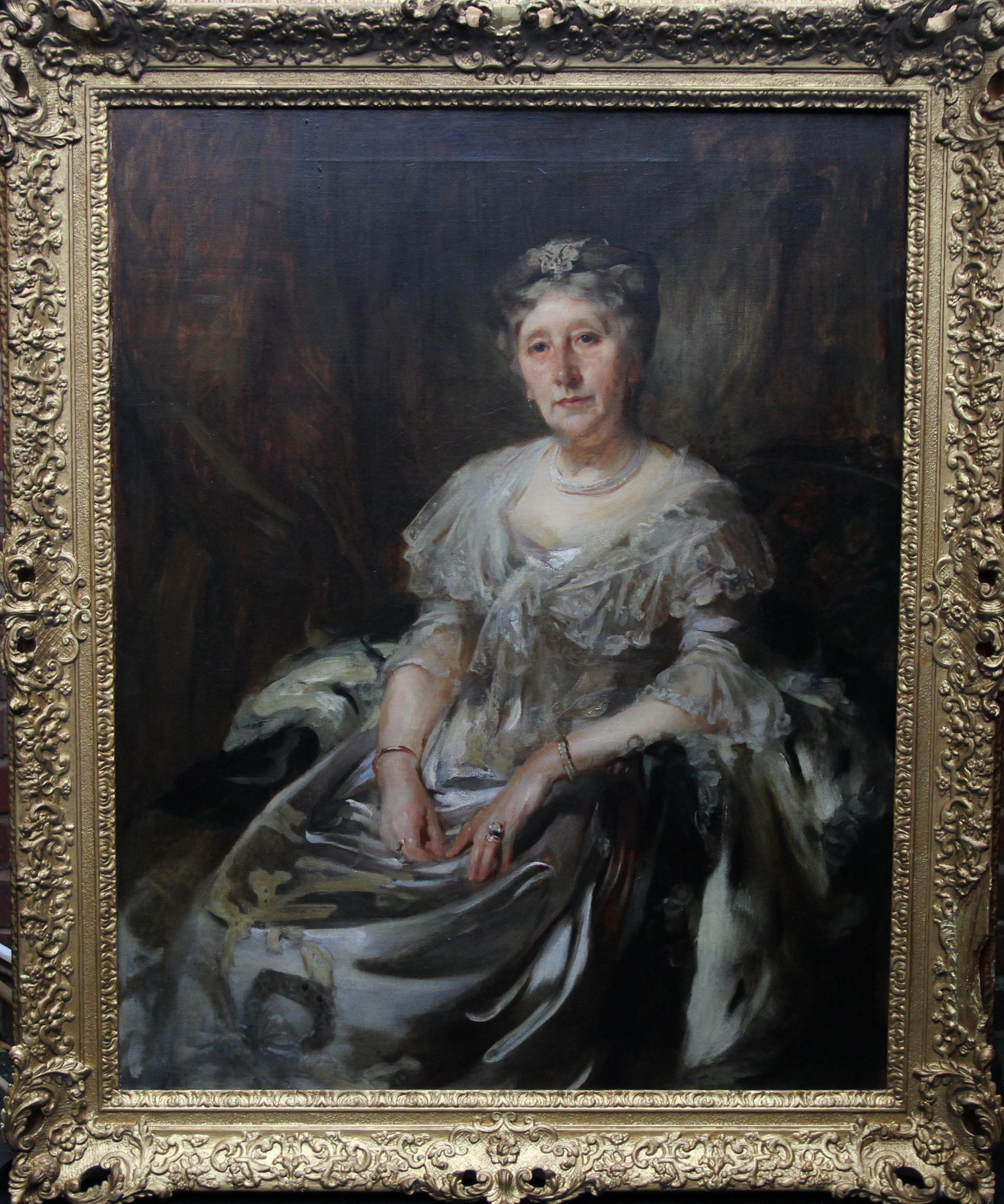  Portrait of Lady Ruthven - Edwardian Society British American art oil painting 