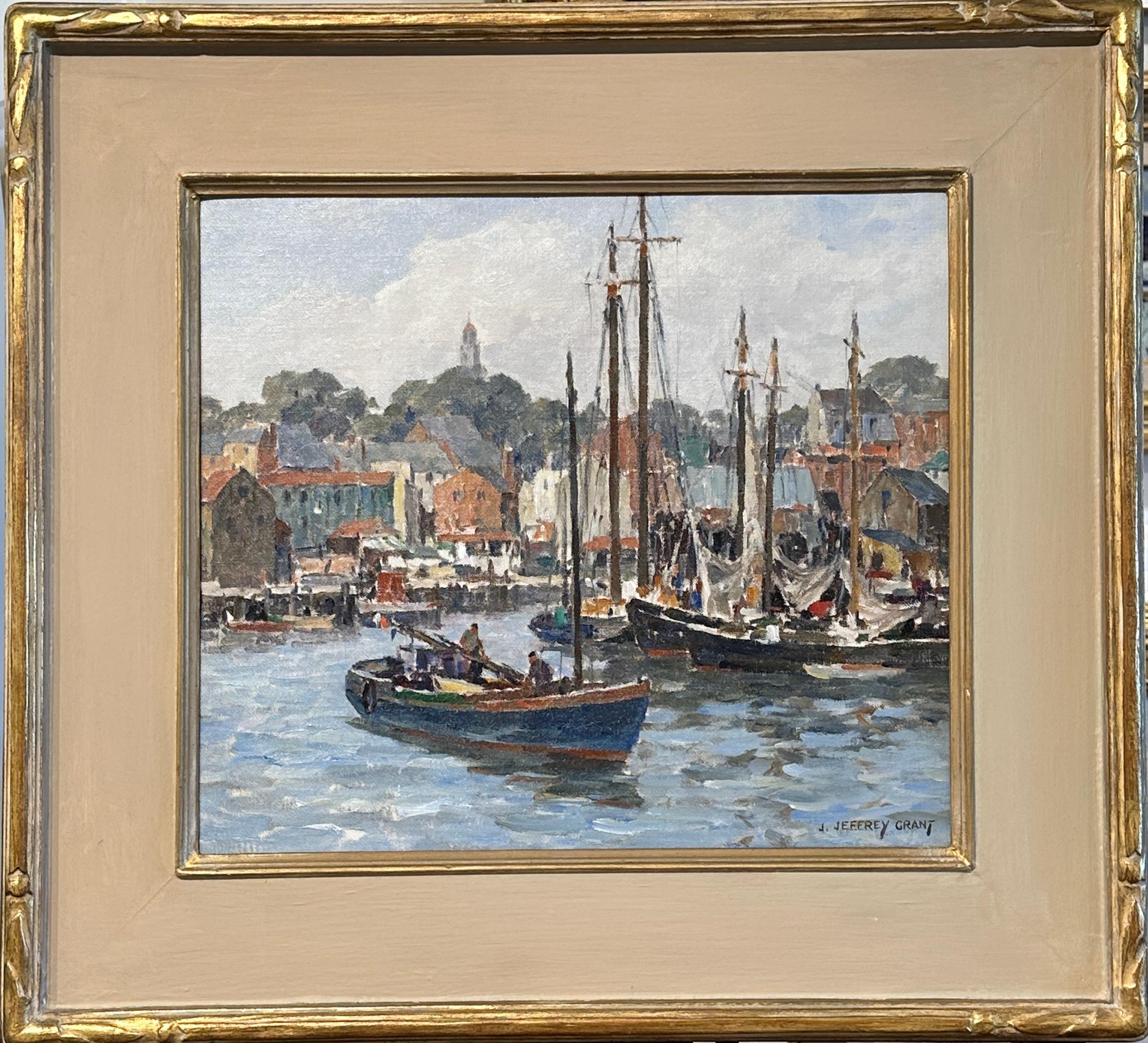 This is a fantastic example of the artist's mature work.  Great subject matter with bold brushwork and colorful paint application.  The painting is bright and fresh and the original (and restored) frame compliments it perfectly.  

Painting size