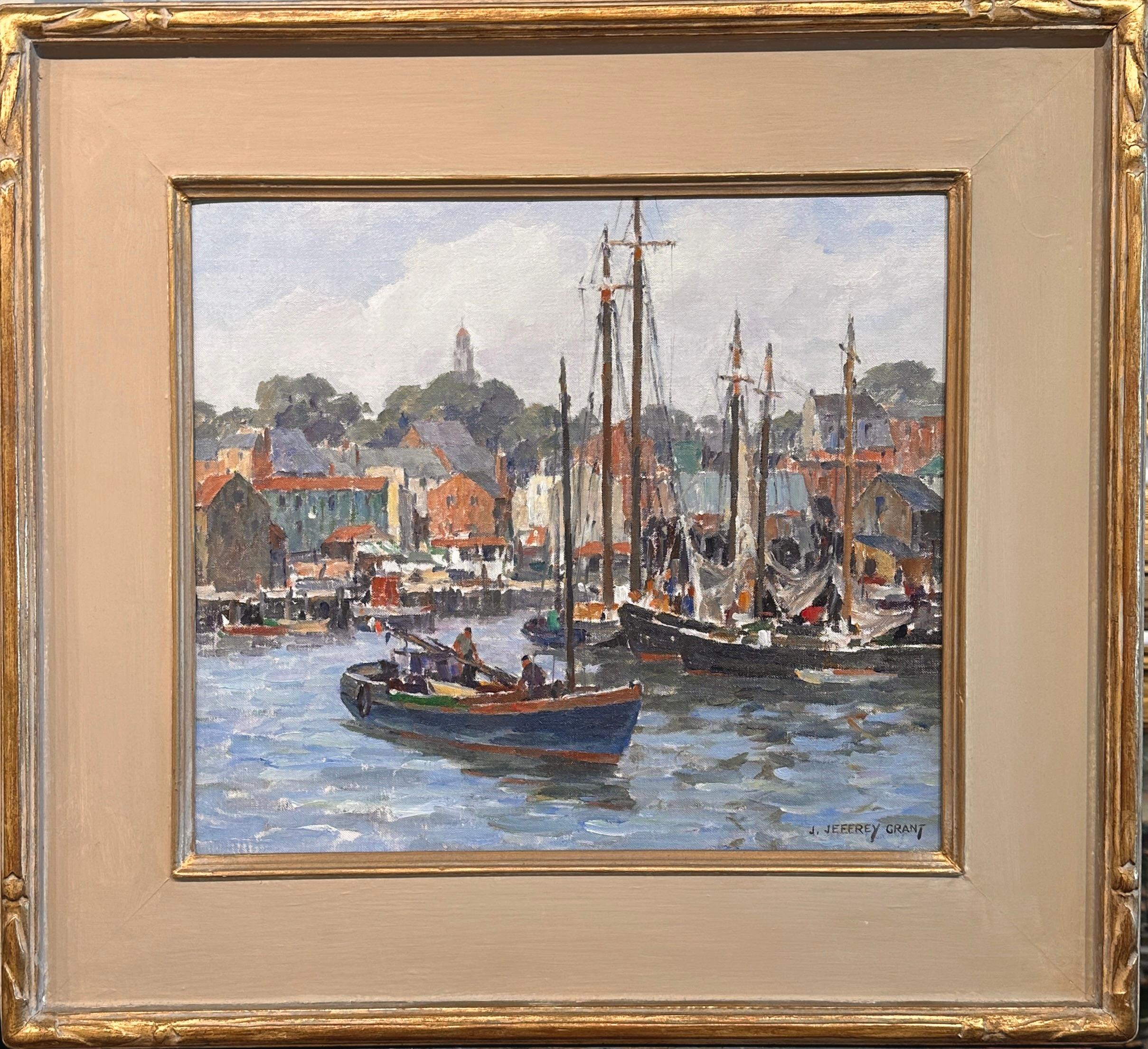 Gloucester- Hafenlandschaft des Künstlers James Jeffrey Grant (1883-1960) im Angebot 1