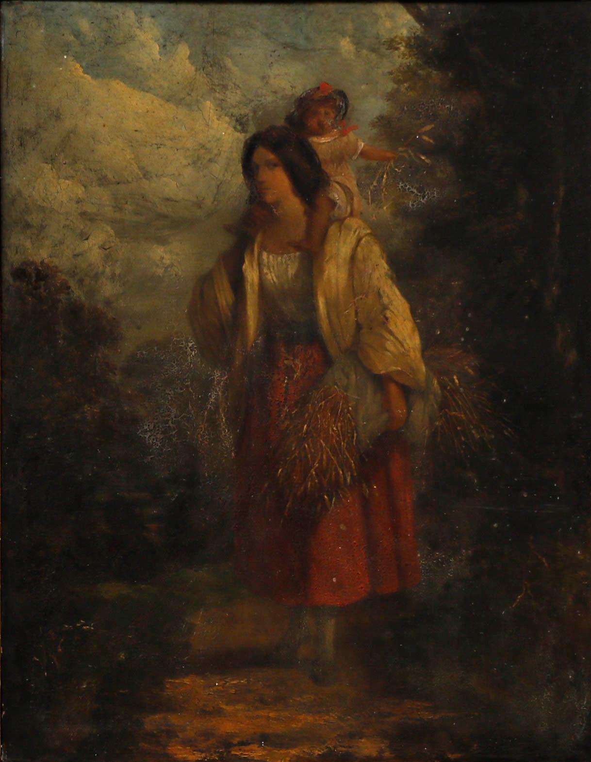 Circle of James John Hill - For Restoration  19th Century Oil, Harvest 1