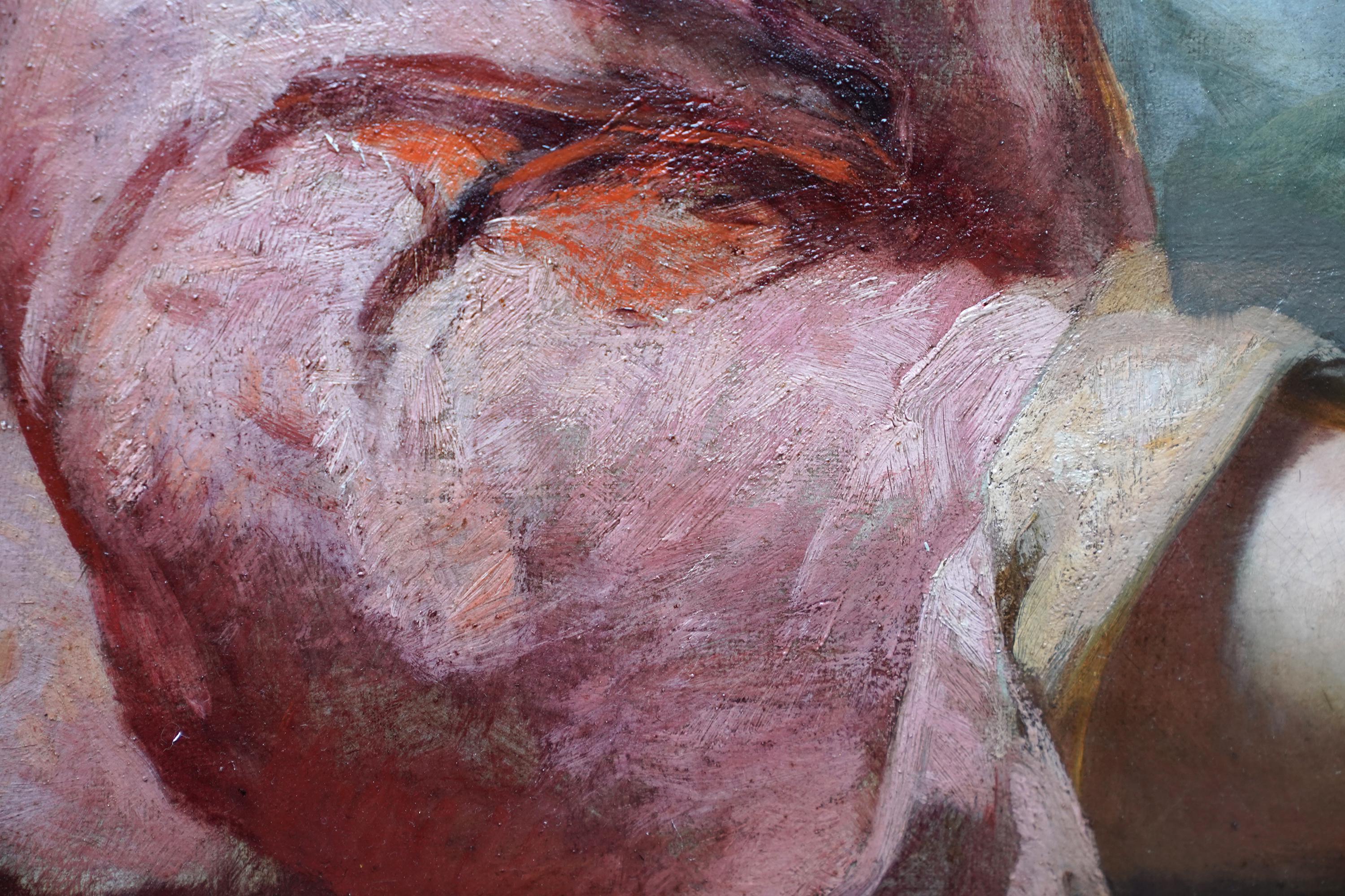 Portrait d'un écossais - Peinture à l'huile d'un portrait de moisson de l'art victorien britannique  en vente 5