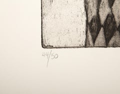 Clown, acquaforte surrealista di James Kearns