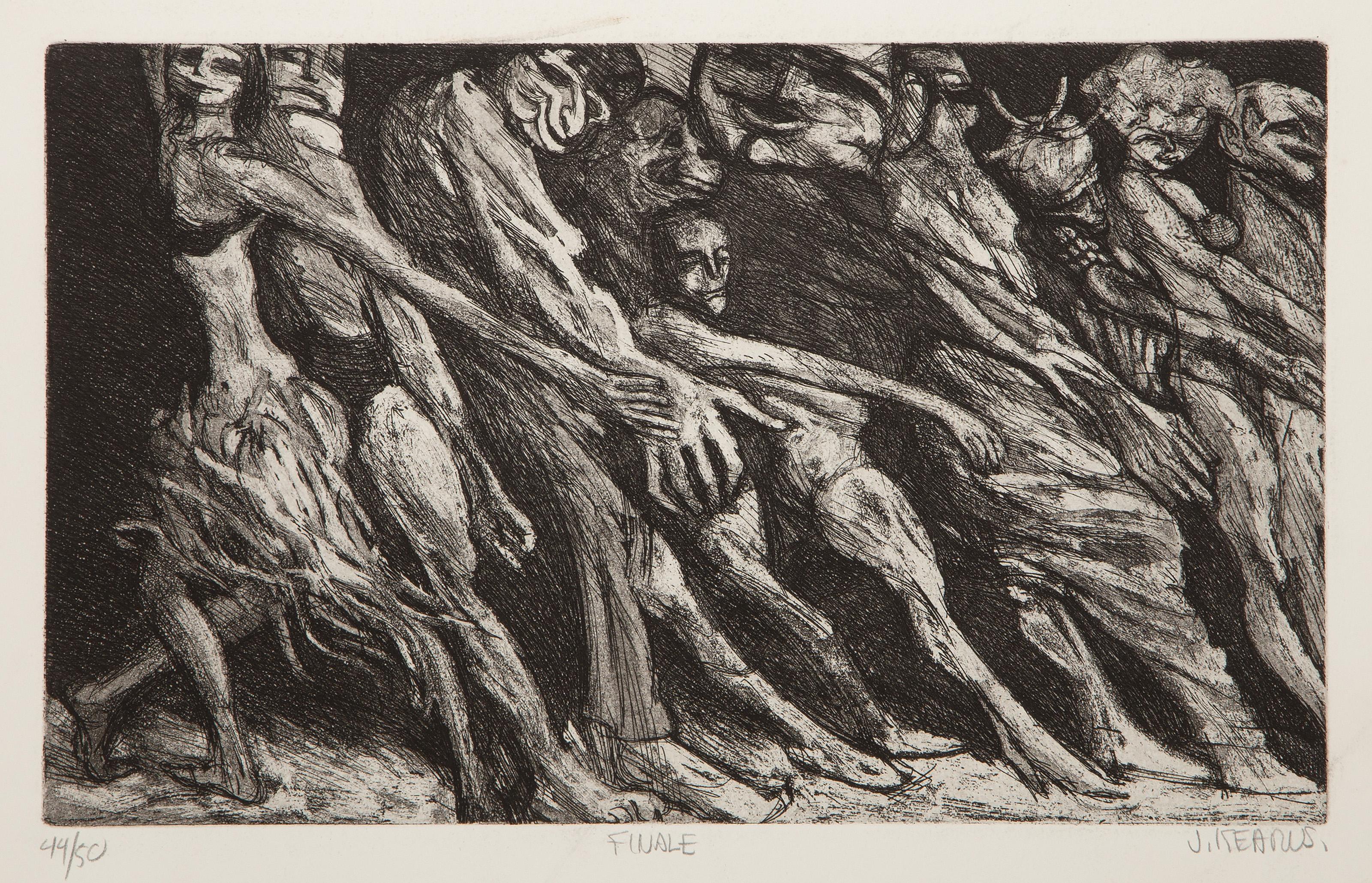 Finale, Surrealist Etching by James Kearns