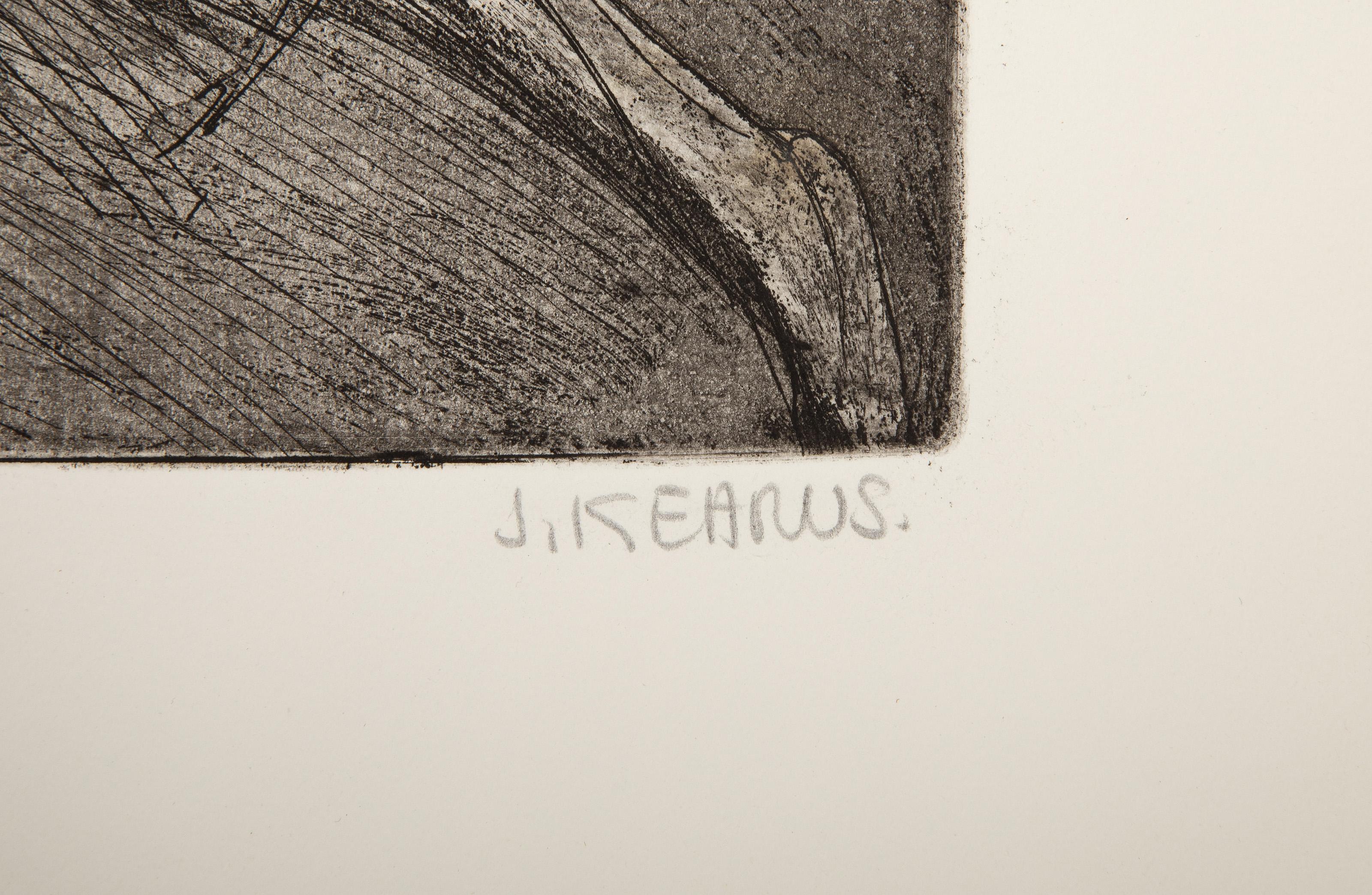 Hip Toss, Surrealist Etching by James Kearns For Sale 2