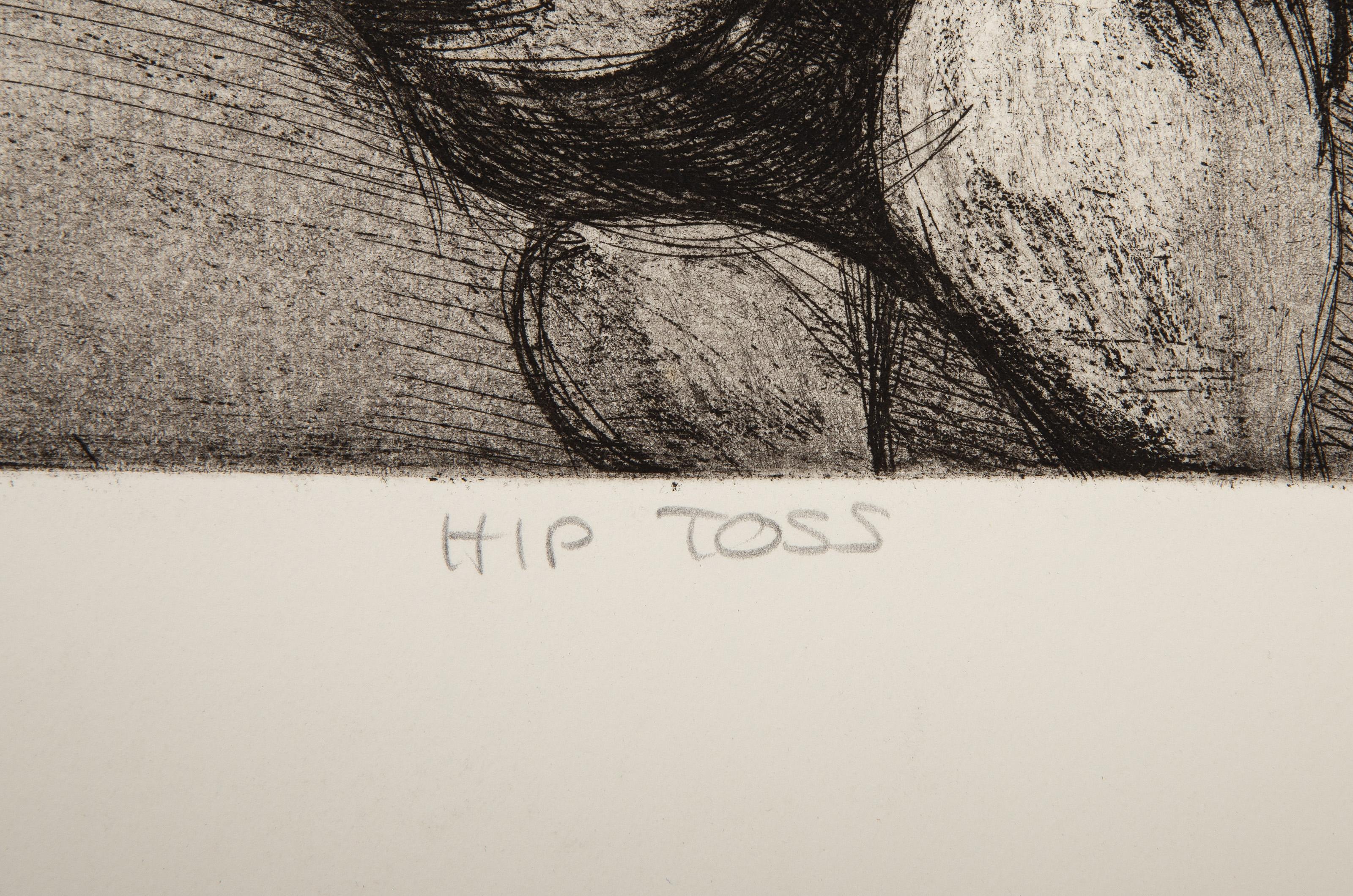 Hip Toss, Surrealist Etching by James Kearns For Sale 3