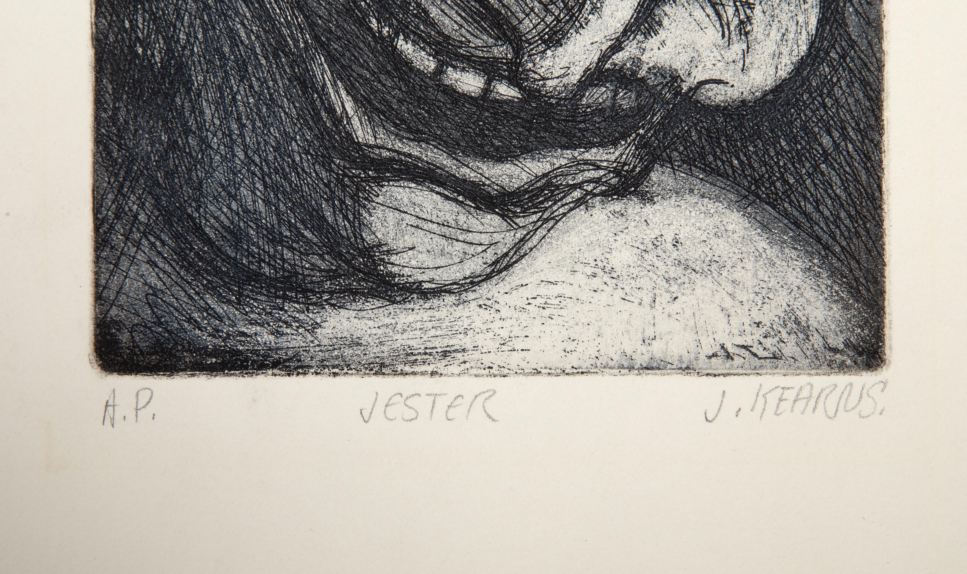 Jester, Surrealist Etching by James Kearns For Sale 3