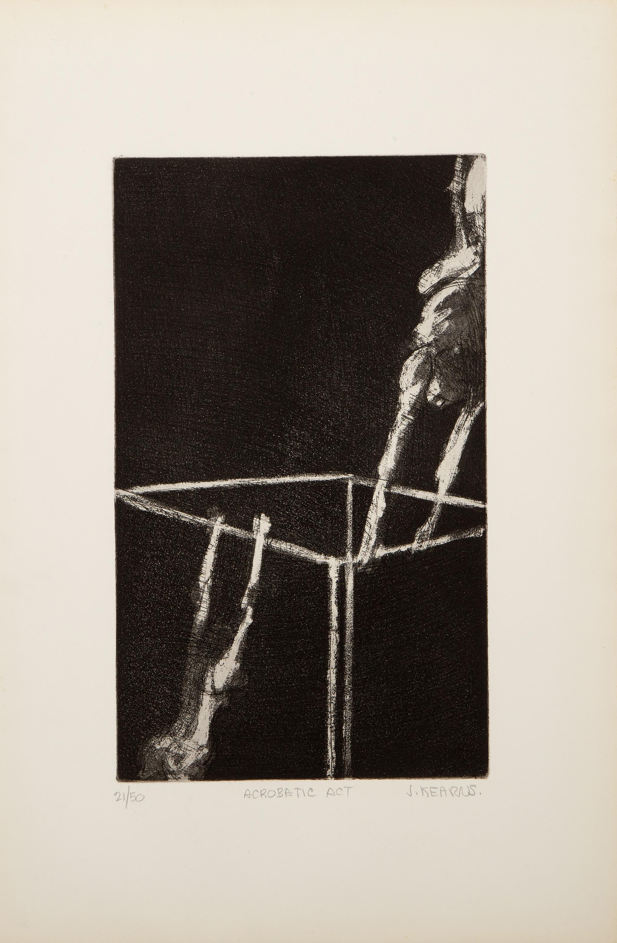 The Performers, Surrealist Complete portfolio of 12 etchings by James Kearns For Sale 11