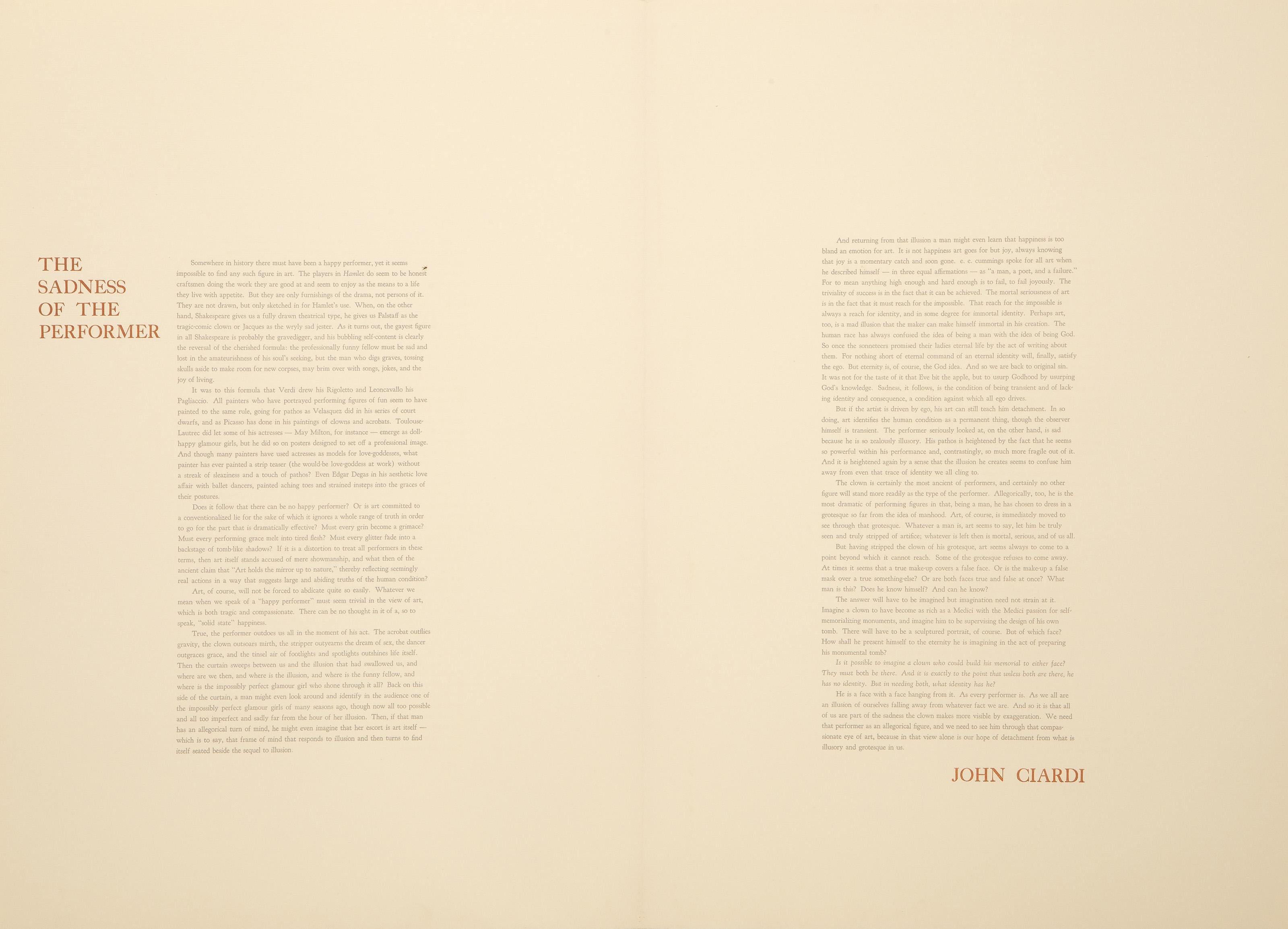 The Performers, Surrealist Complete portfolio of 12 etchings by James Kearns For Sale 1