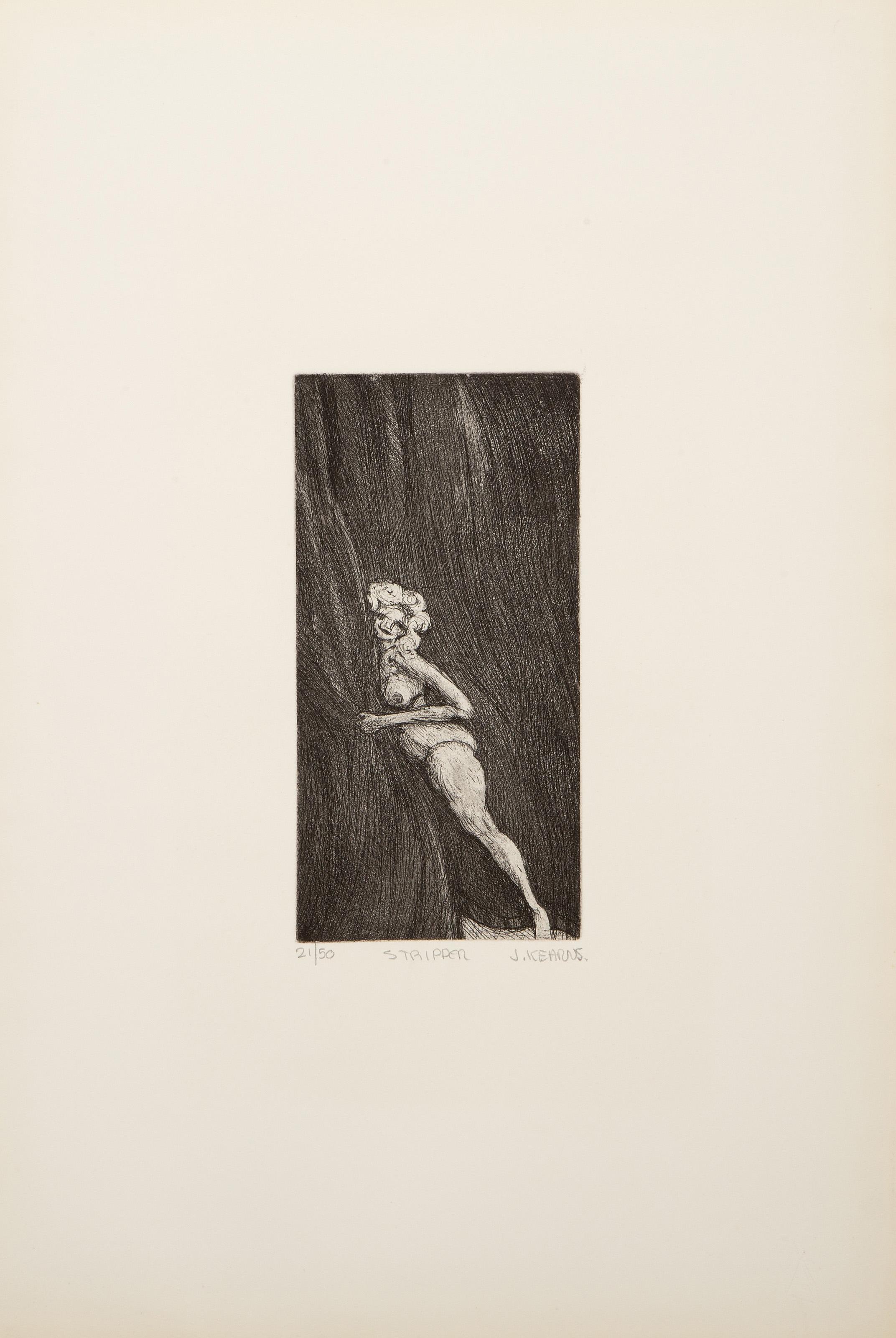 The Performers, Surrealist Complete portfolio of 12 etchings by James Kearns For Sale 3