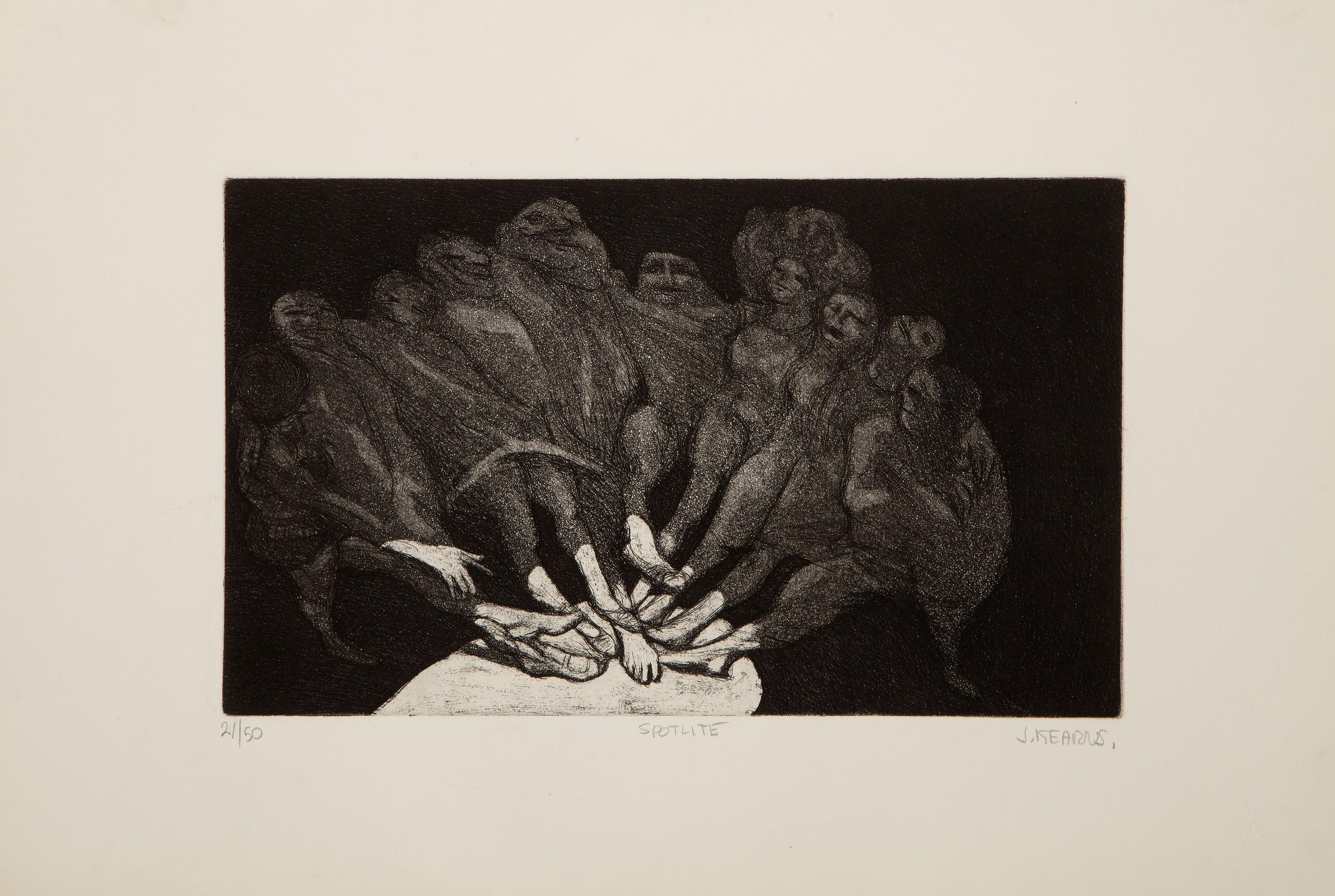 The Performers, Surrealist Complete portfolio of 12 etchings by James Kearns For Sale 4