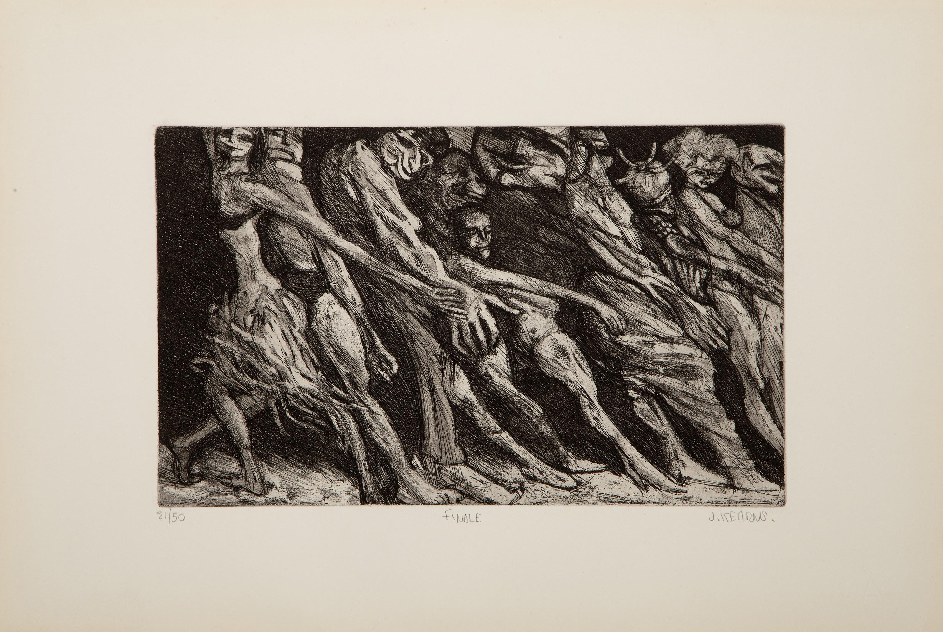 The Performers, Surrealist Complete portfolio of 12 etchings by James Kearns For Sale 6