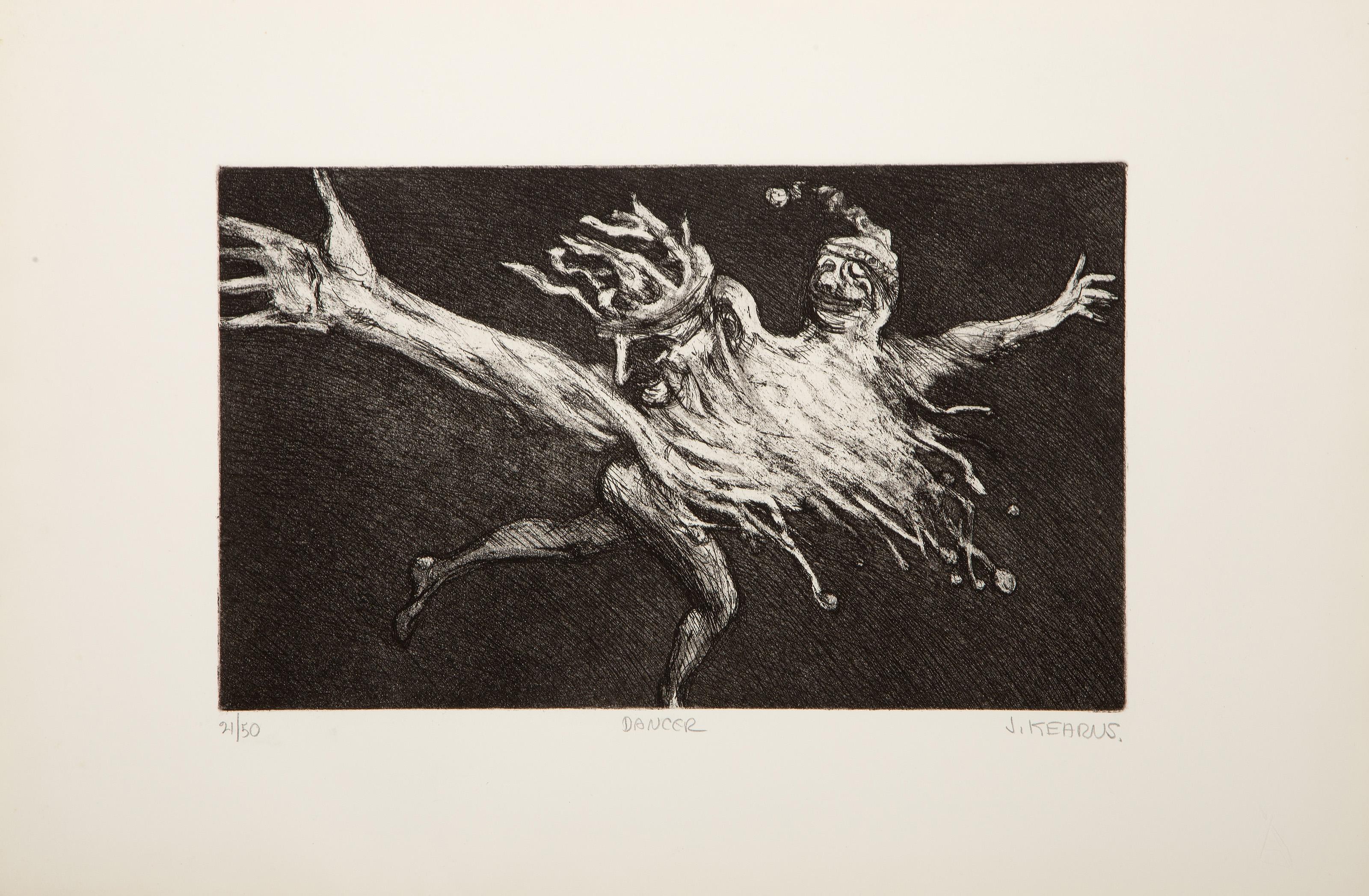 The Performers, Surrealist Complete portfolio of 12 etchings by James Kearns For Sale 7