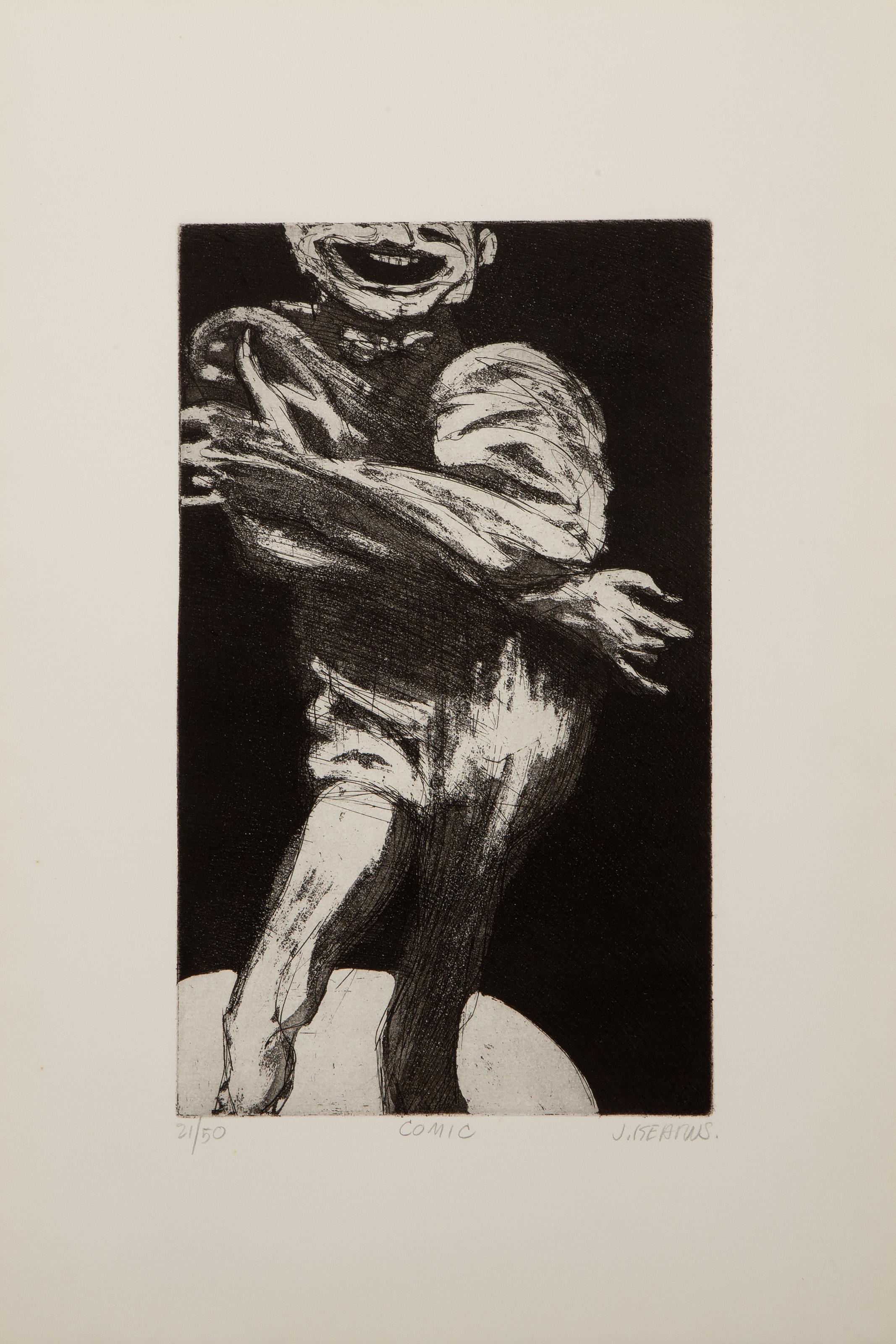 The Performers, Surrealist Complete portfolio of 12 etchings by James Kearns For Sale 8