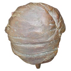 Modern Abstract Figurative Bronze Sculpture Bust of a Young Female Woman