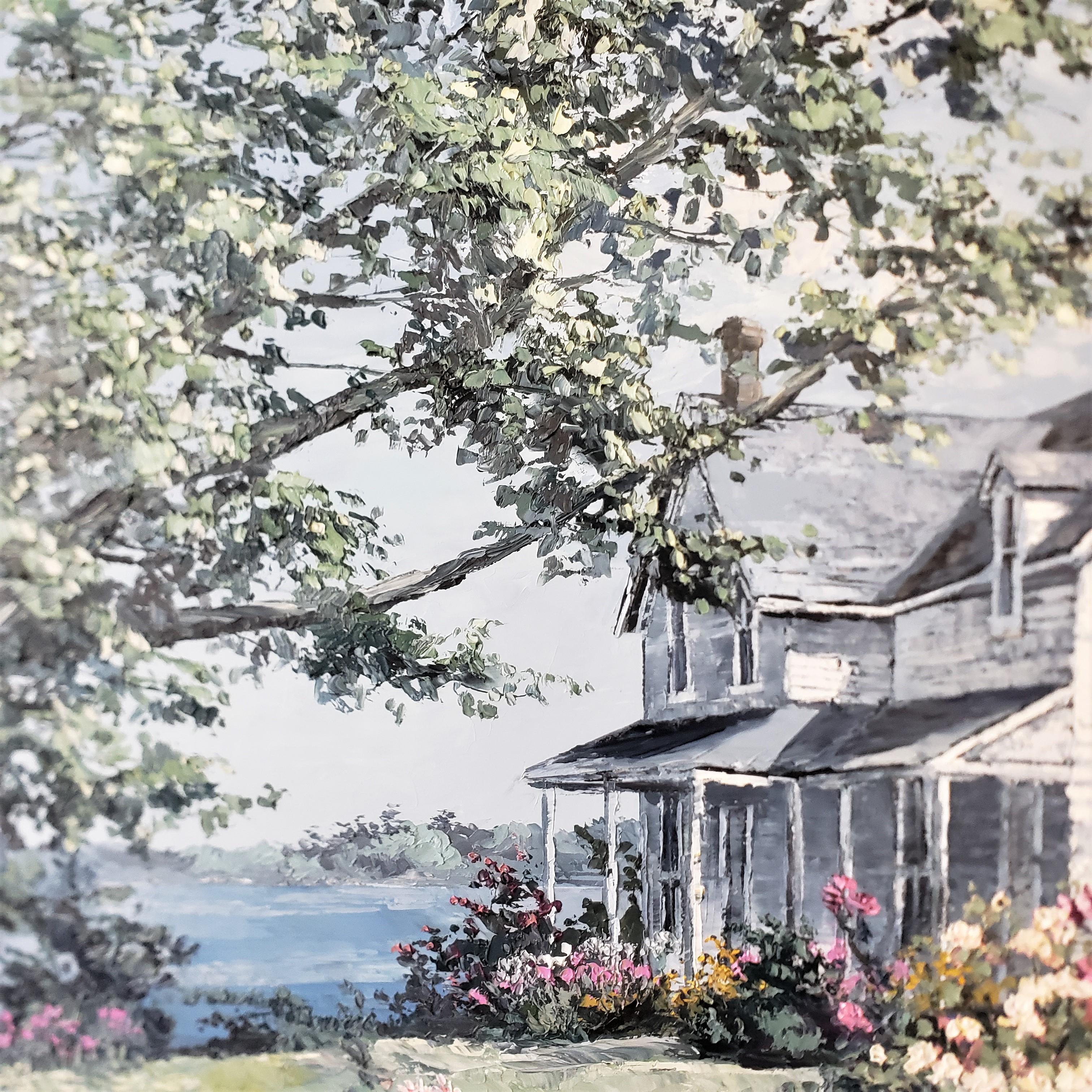 Original gerahmtes Originalgemälde „The Summer Place“ von James Keirstead im Zustand „Gut“ im Angebot in Hamilton, Ontario