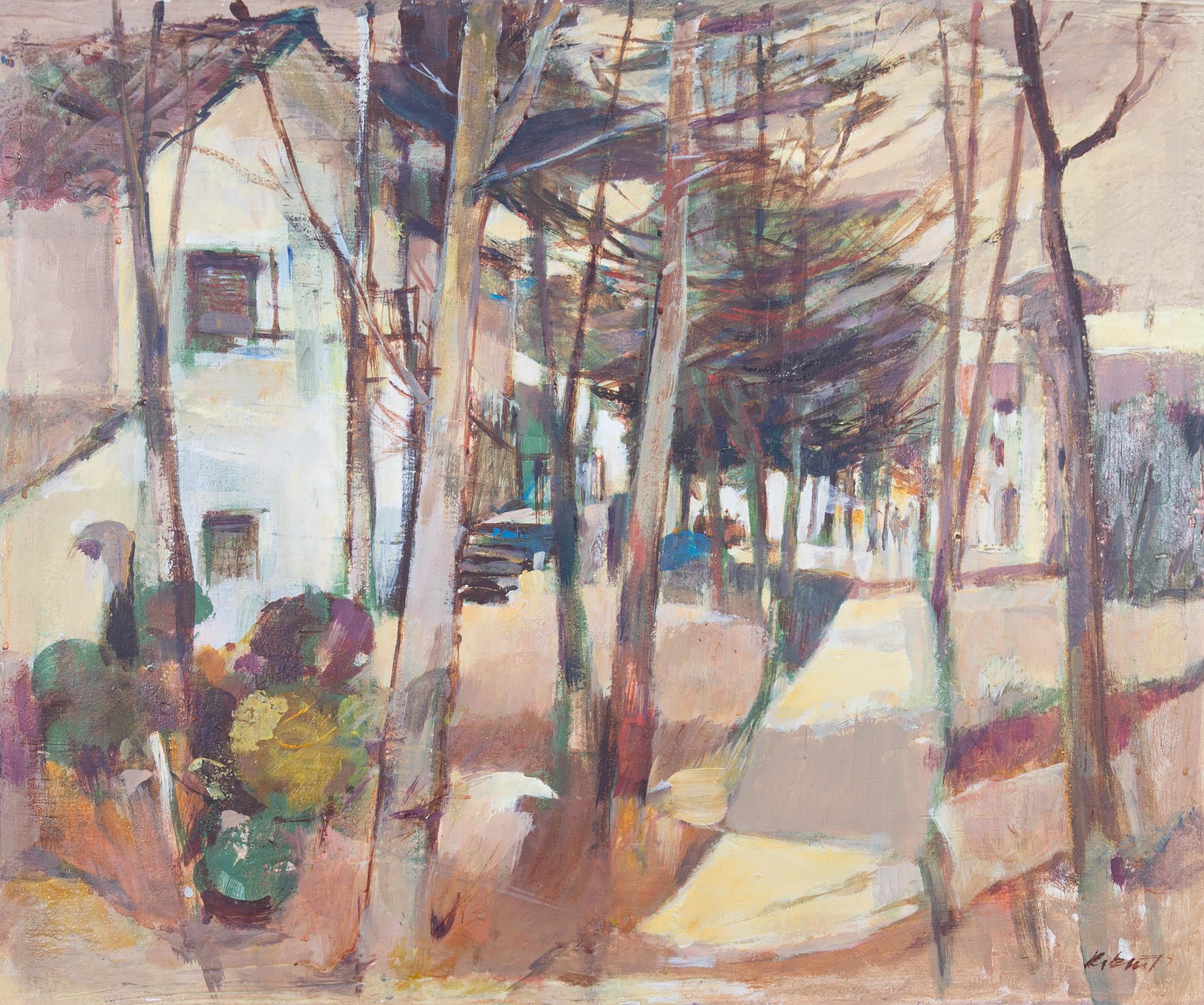 James Kibart (1912-2001) - Acrilico del XX secolo, Colori della sera 4