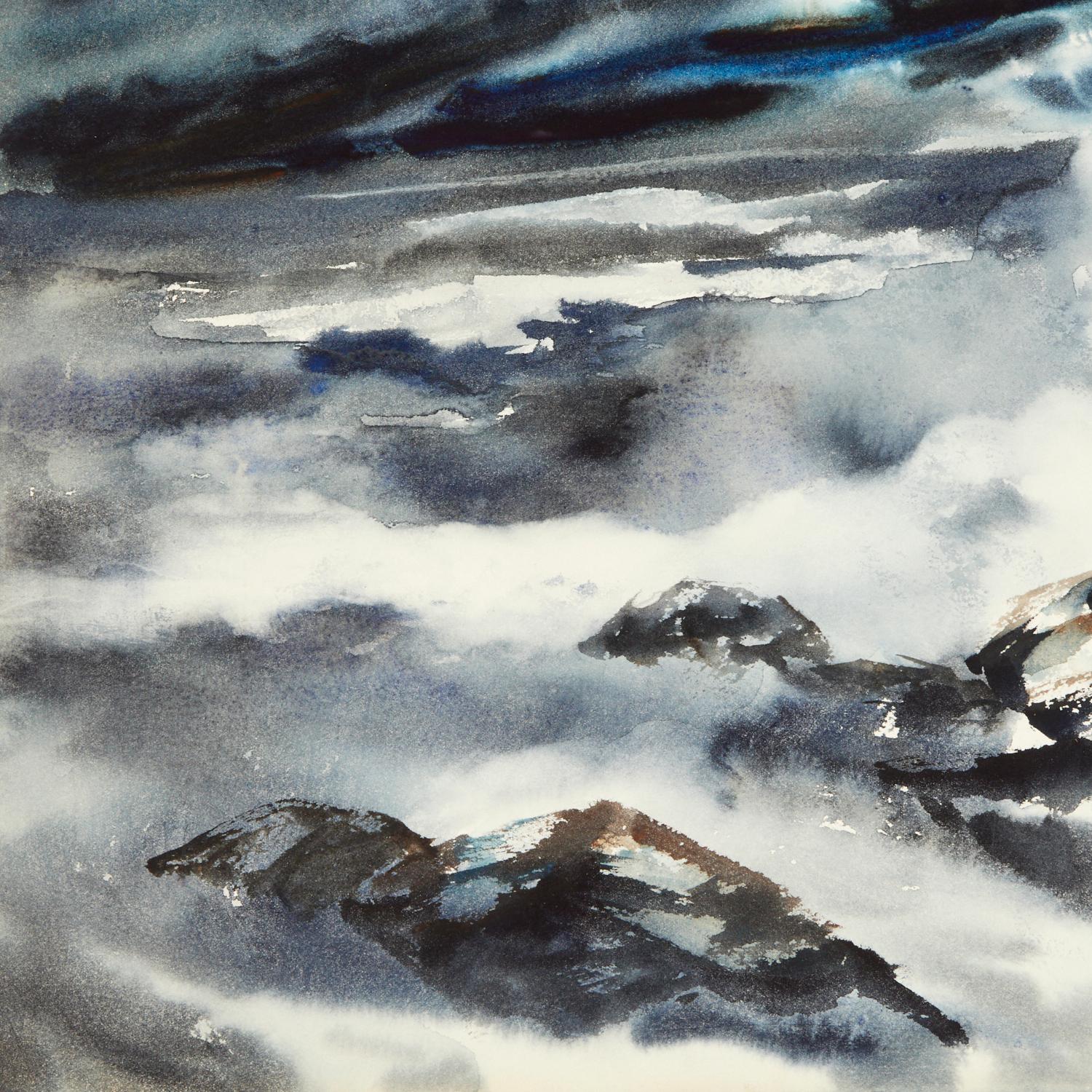 Modern James Kirk Merrick (1905-1985), Watercolor on Paper For Sale