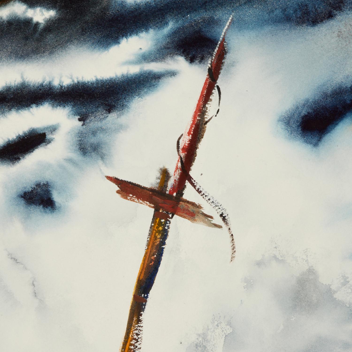 American James Kirk Merrick (1905-1985), Watercolor on Paper For Sale