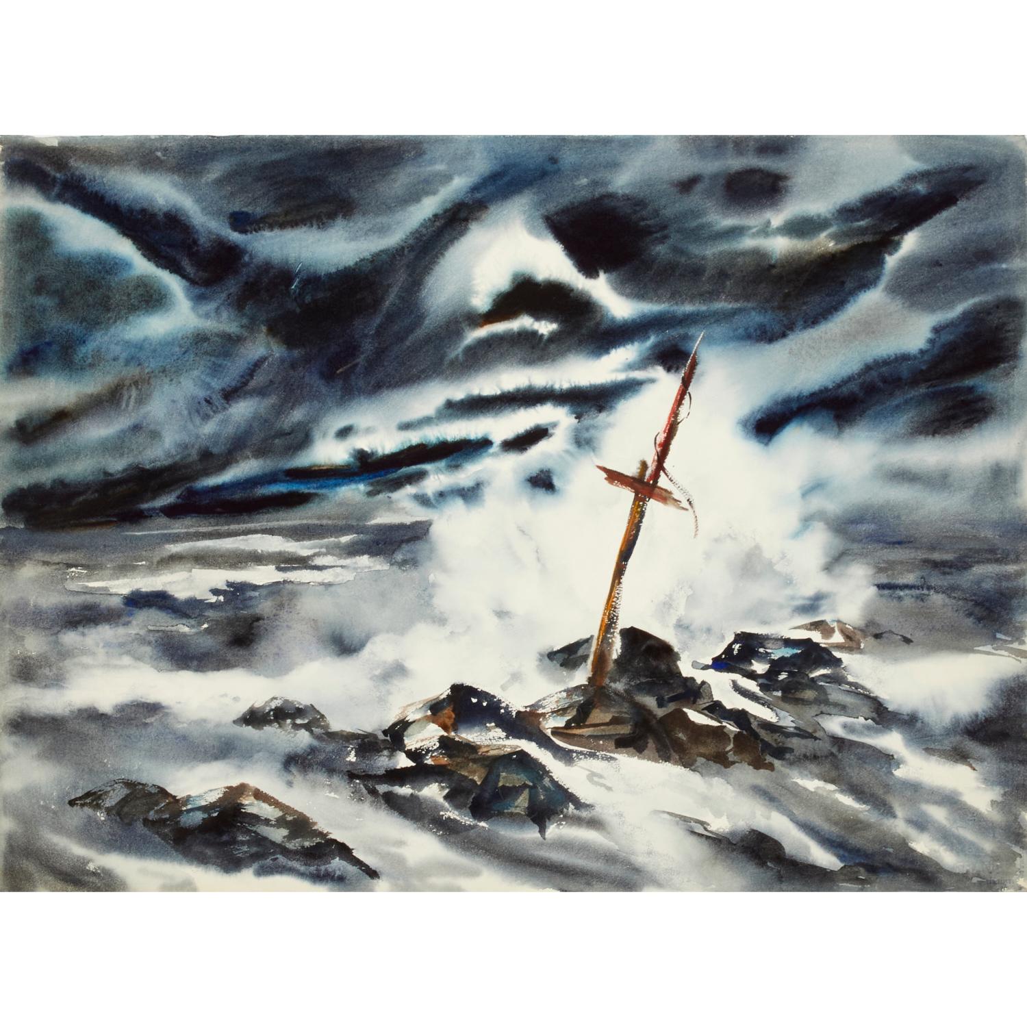 Paint James Kirk Merrick (1905-1985), Watercolor on Paper For Sale