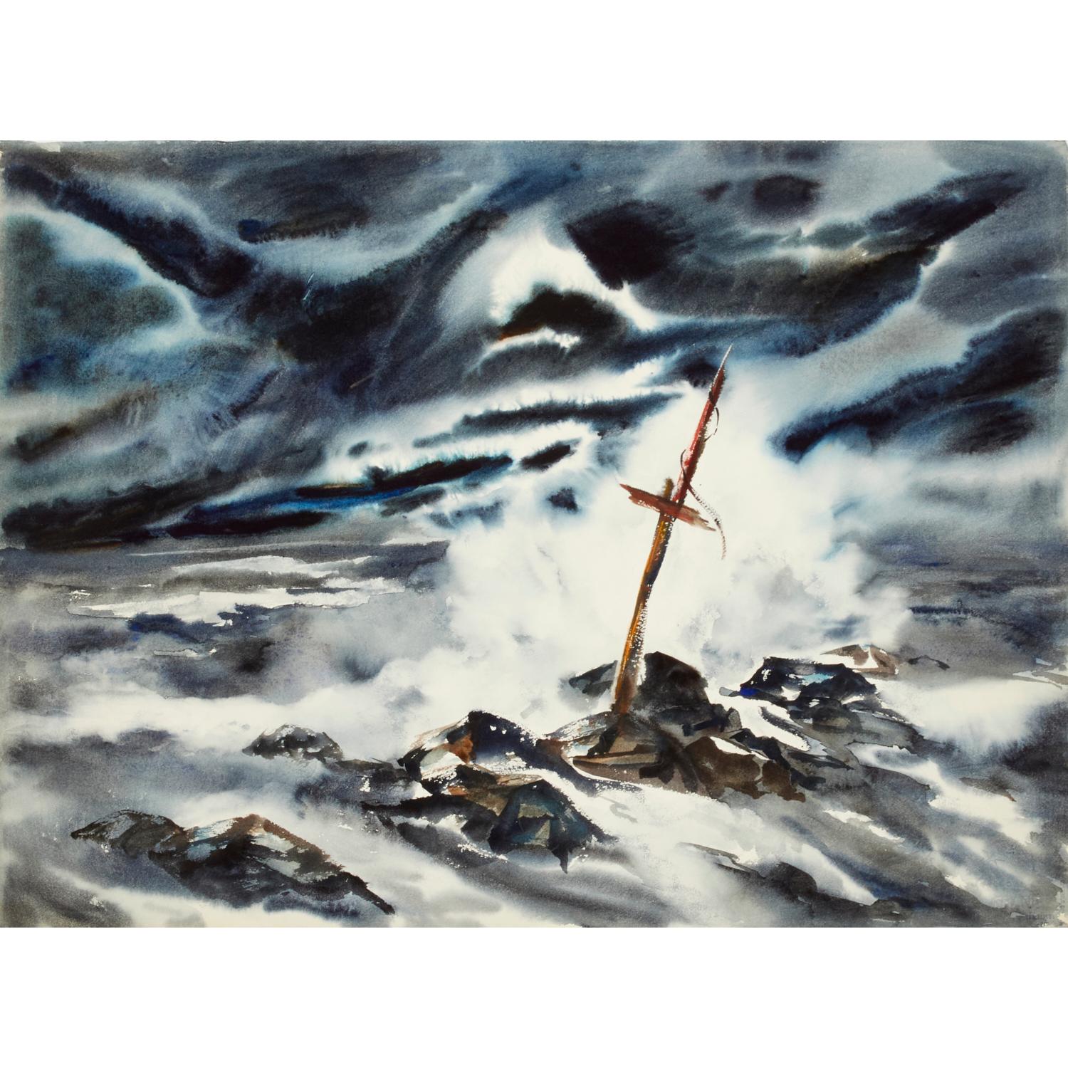 Pittura James Kirk Merrick (1905-1985), Acquerello su carta in vendita
