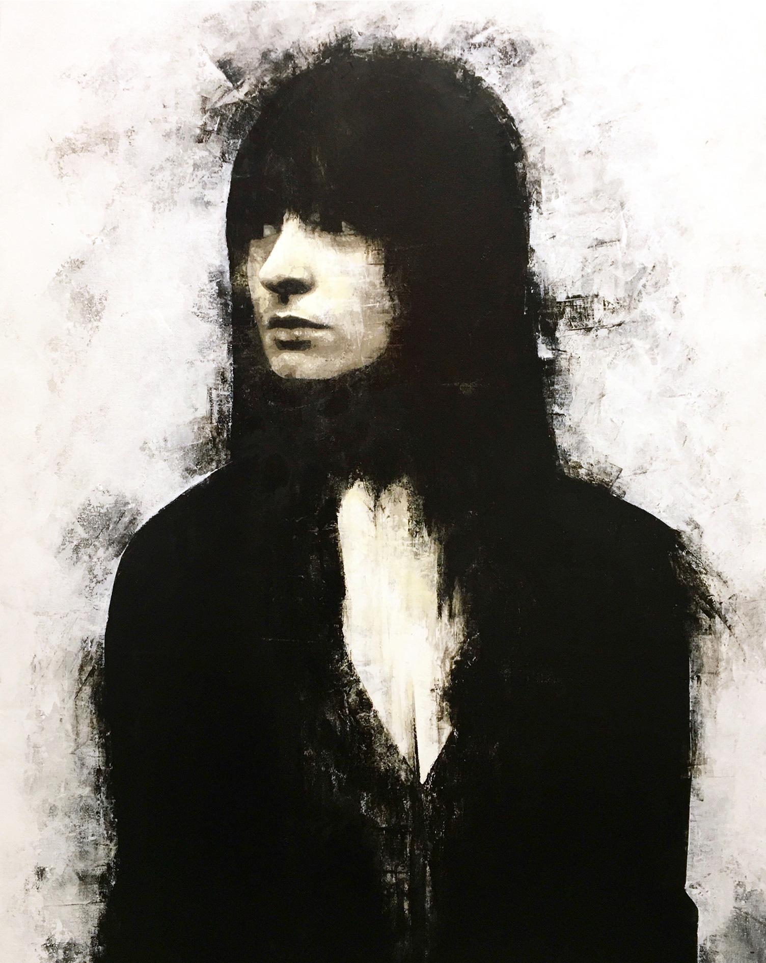James Klinge Portrait Painting – Studie über eine schwarze Frau
