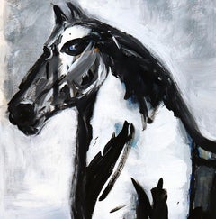 Horse in Blue Field