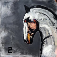 White Horse with Yellow