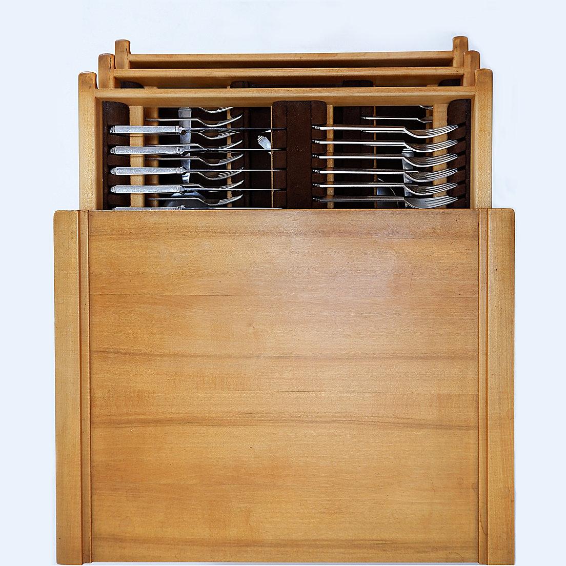 Mueble James Krenov con juego de Cubiertos 
