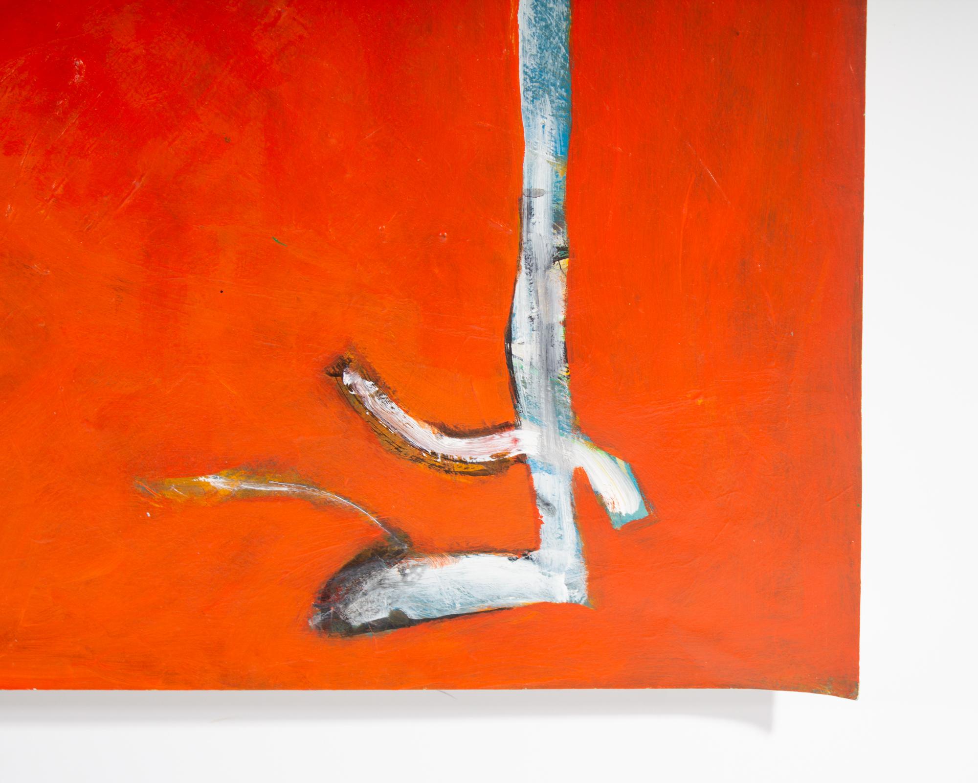 Dipinto a mano I.L.A. James Bruch Pittura astratta acrilica su carta in vendita