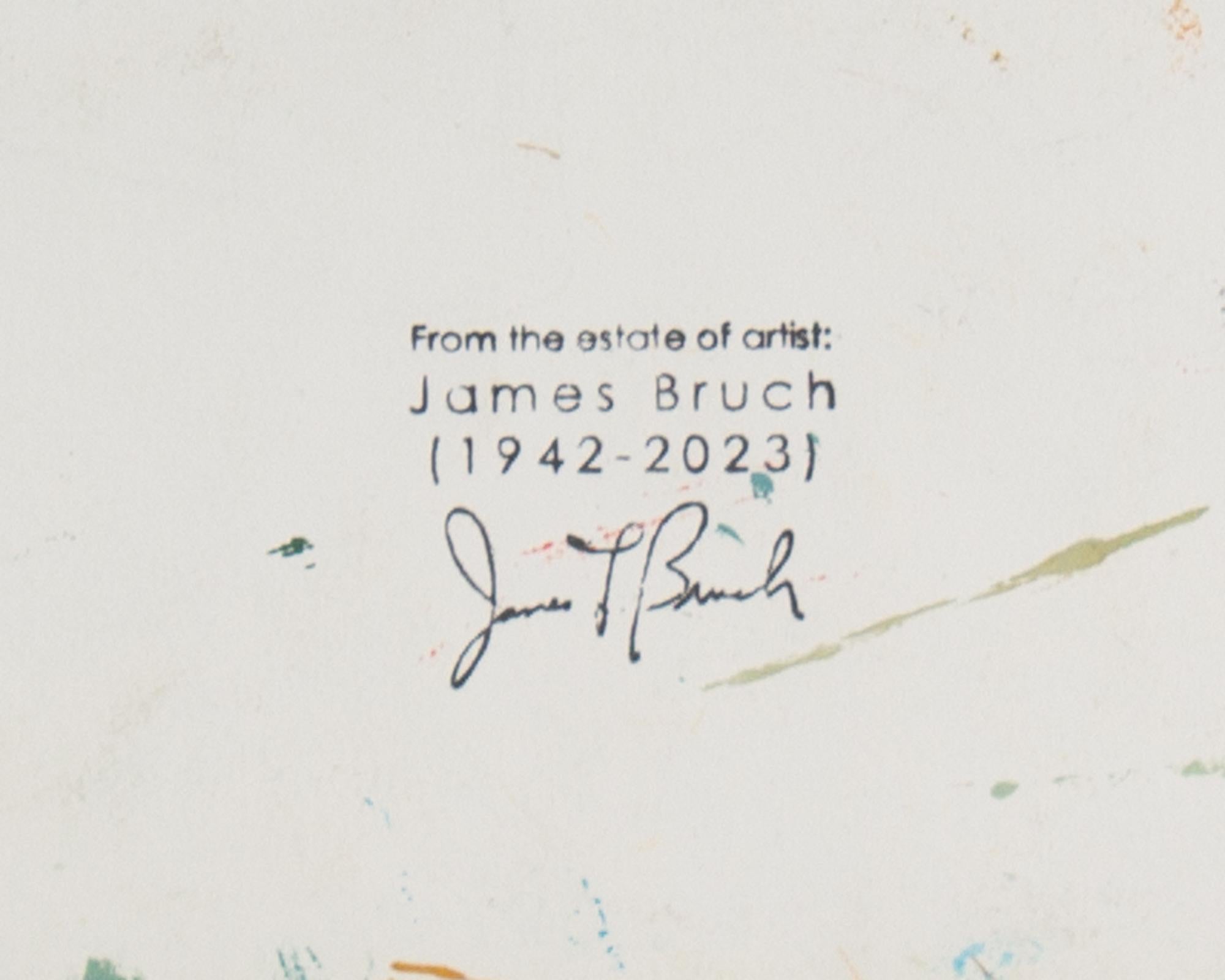 I.L.A. James Bruch Pittura astratta acrilica su carta in vendita 2