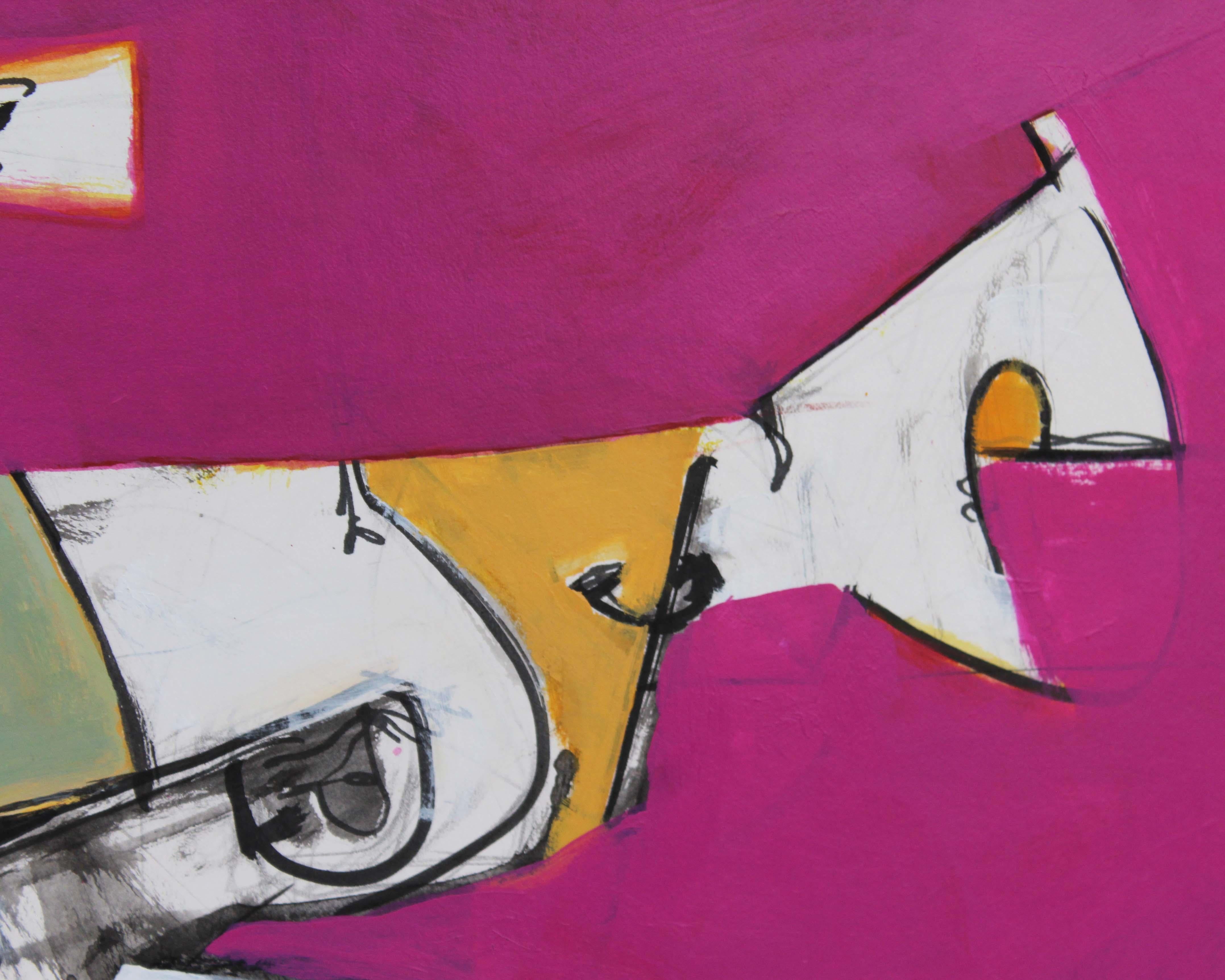 James L. Bruch Pintura abstracta en técnica mixta en Bueno estado para la venta en Indianapolis, IN