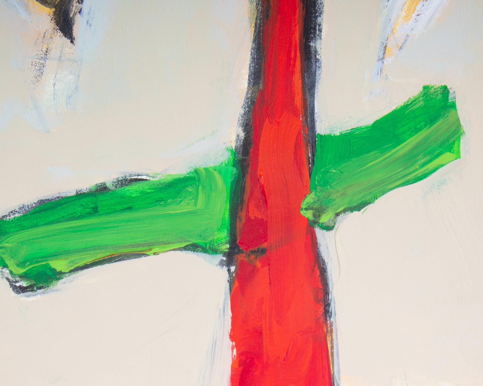 Dipinto a mano I.L.A. Bruch Pittura astratta a tecnica mista su carta in vendita
