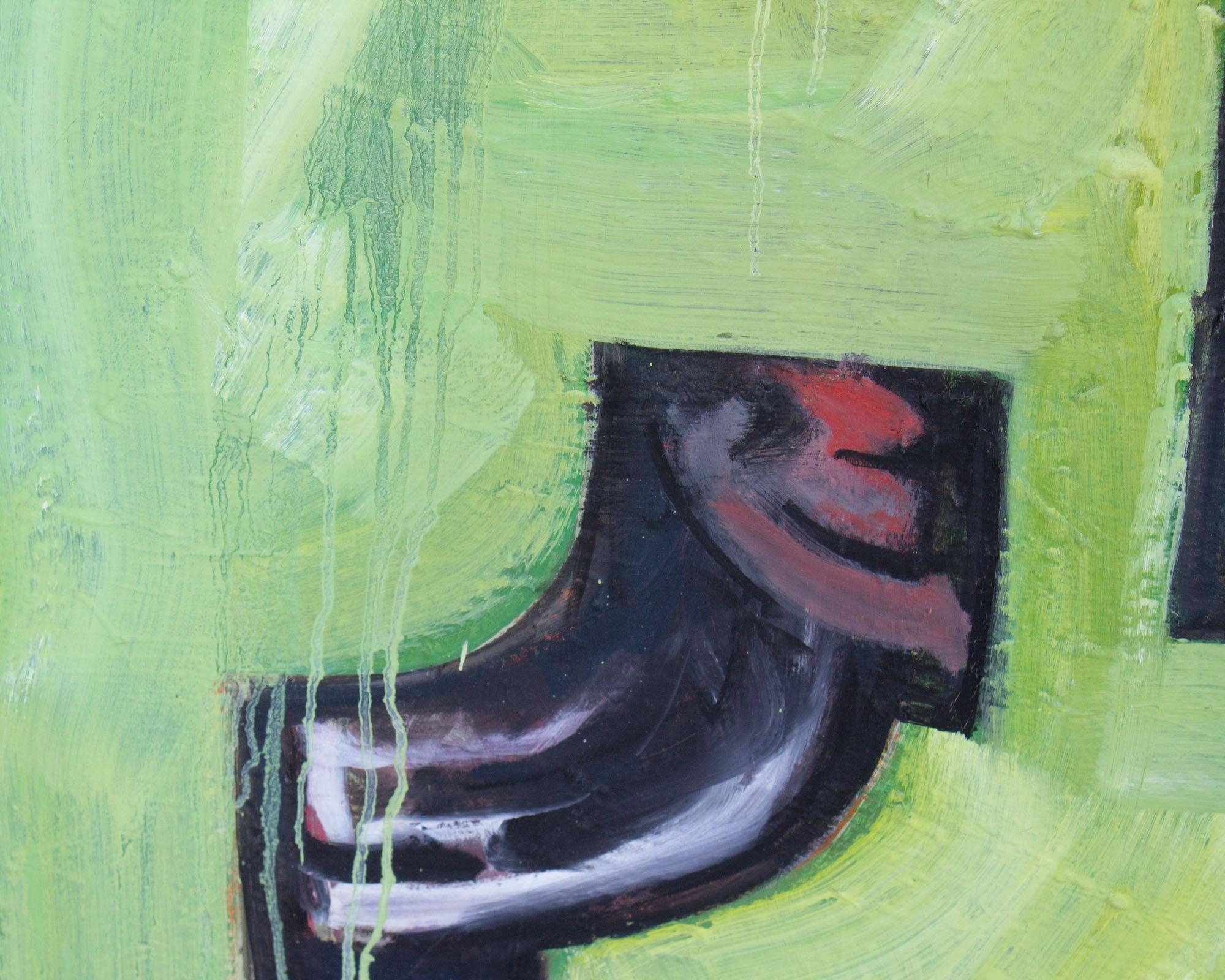 20th Century James L. Bruch Abstract Oil on Canvas Painting For Sale