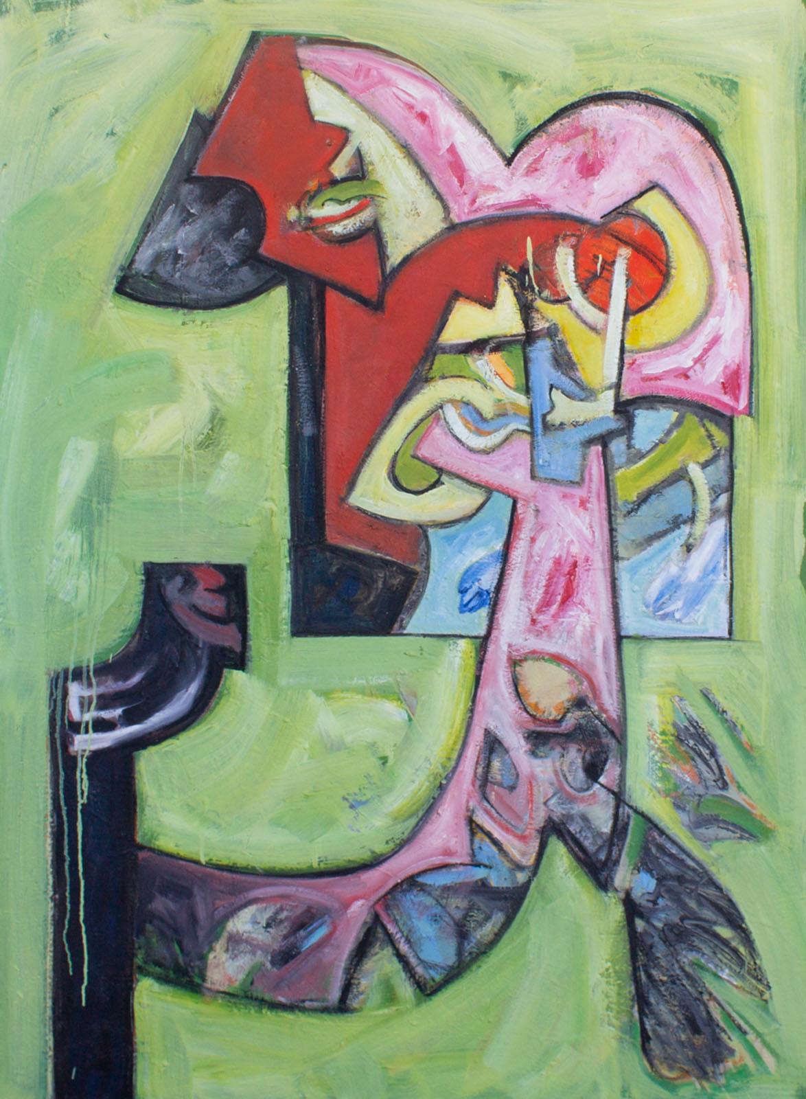 James L. Bruch Abstract Oil on Canvas Painting For Sale 2