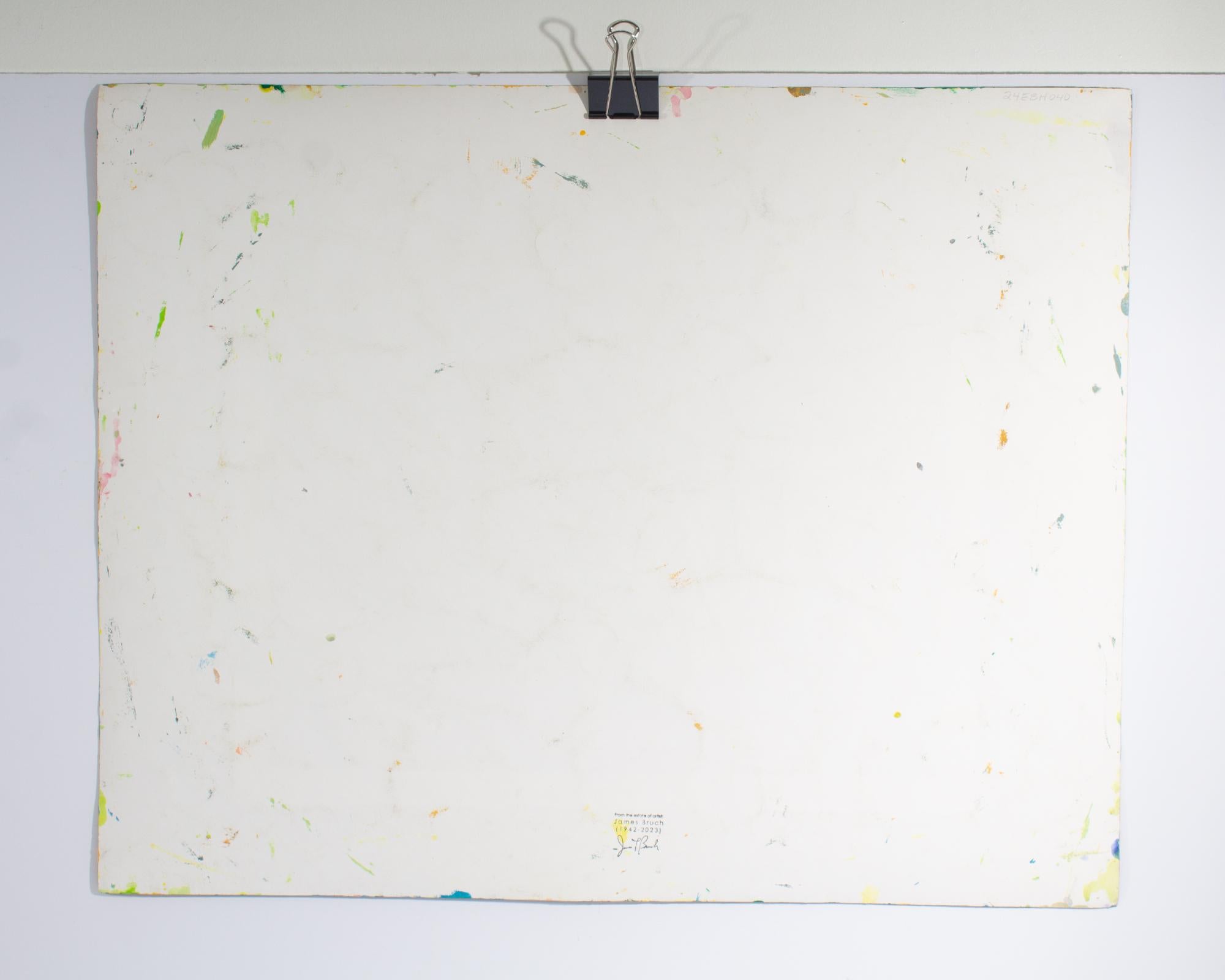 James L. Bruch Signiert 2013 Abstraktes Acryl auf Papier Gemälde (Farbe) im Angebot