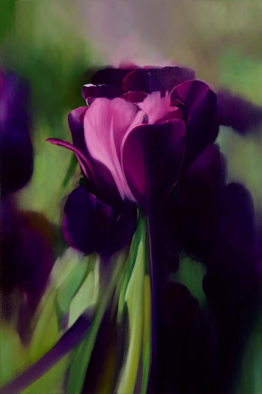 Tulips 160407-01 - Mixed Media Art by James Lahey