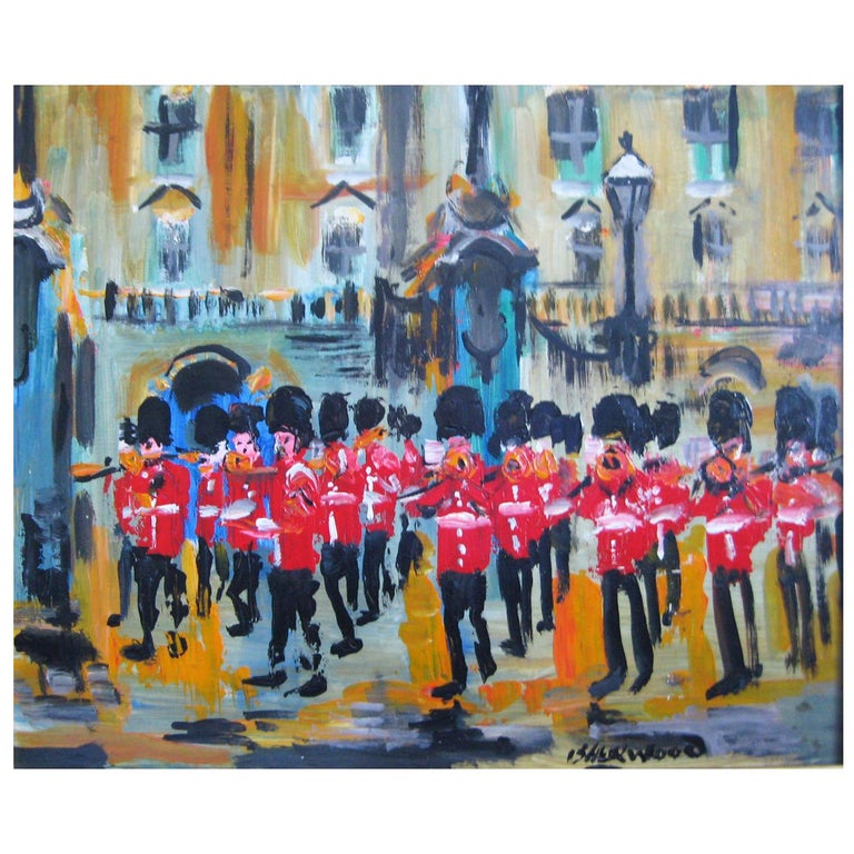 James Lawrence Isherwood 'British' Oil Guards Band Buckingham Palace, Circa 1970 For Sale