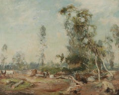 James Lawton Wingate (1846-1924) - Early 20th Century Oil, The Woodcutters
