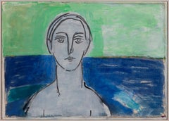 "Aegean Seascape with Figure"