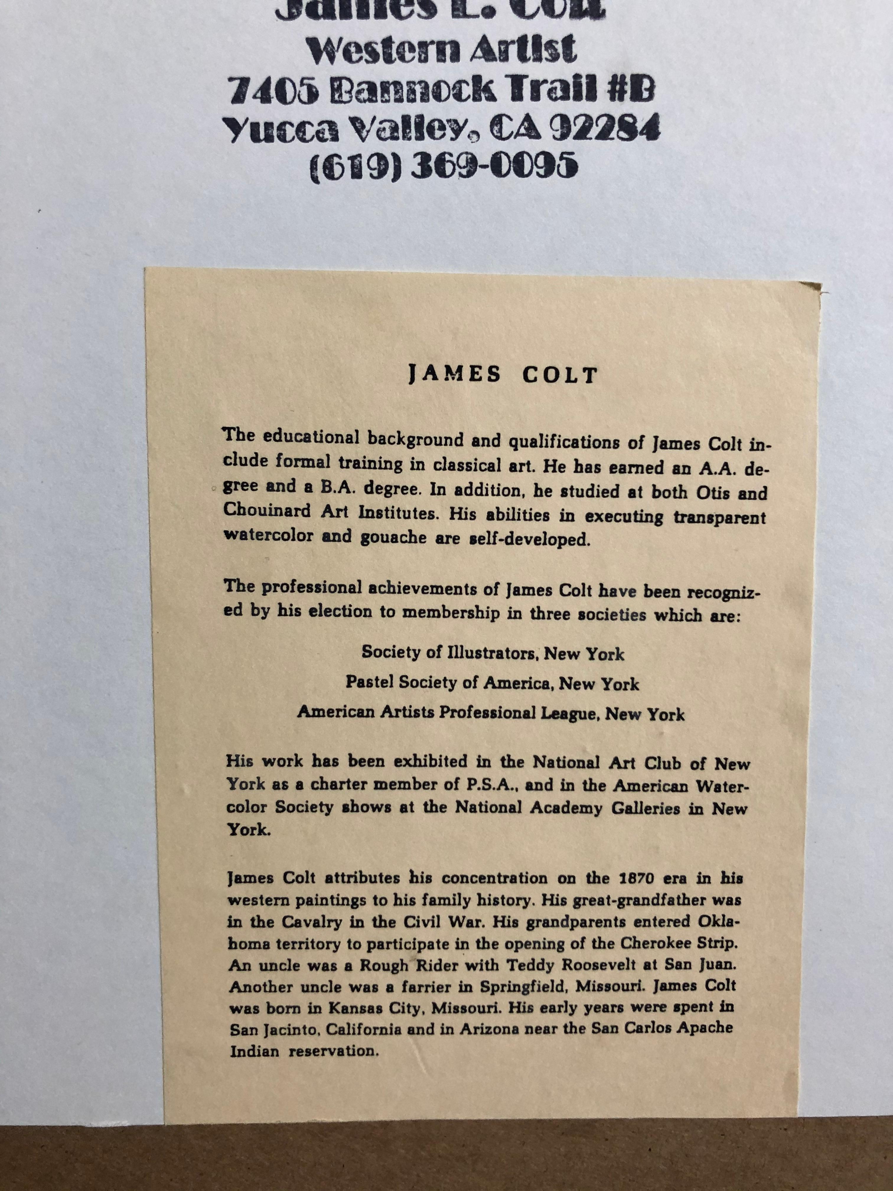 American Western Artwork By James Lee Colt  7