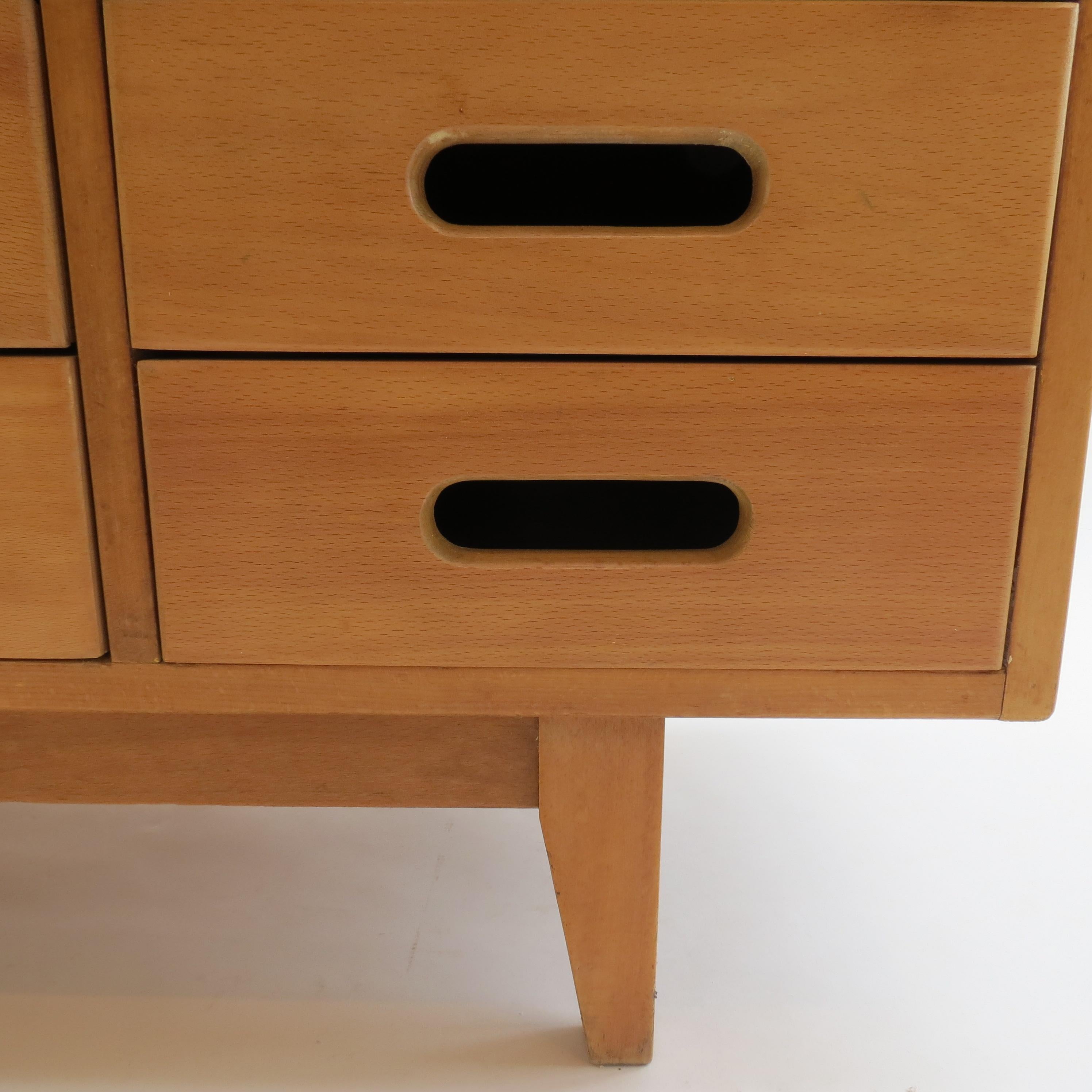 James Leonard Chest of Drawers in Beech by Esavian, 1950s 1