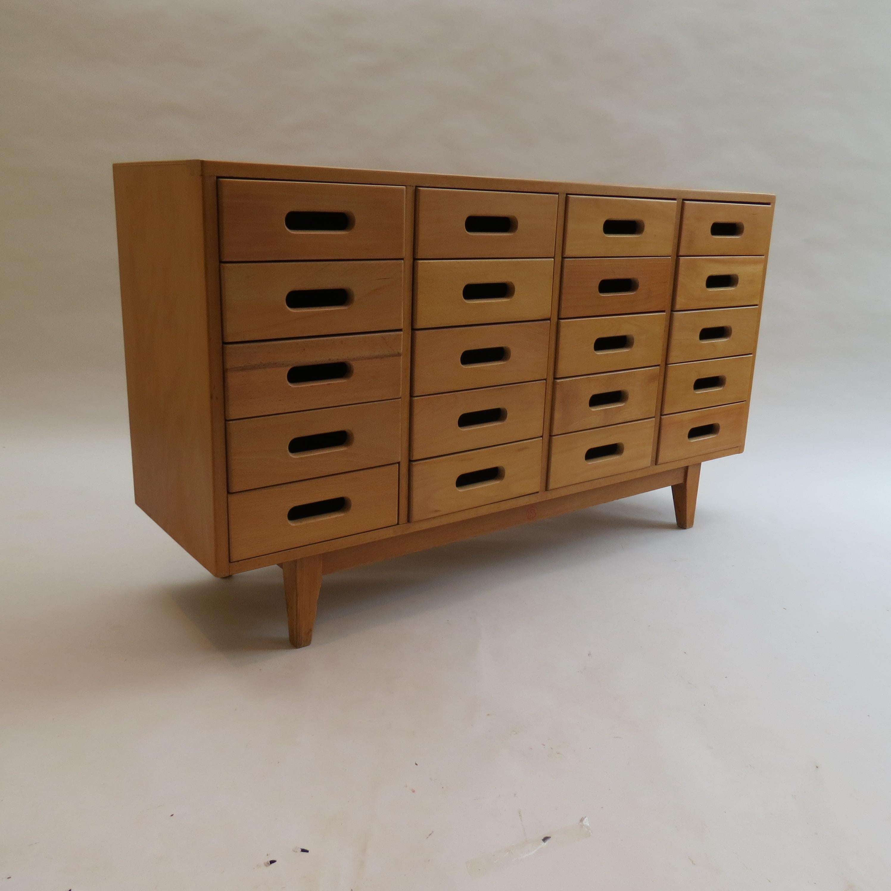 James Leonard Chest of Drawers in Beech by Esavian, 1950s 2